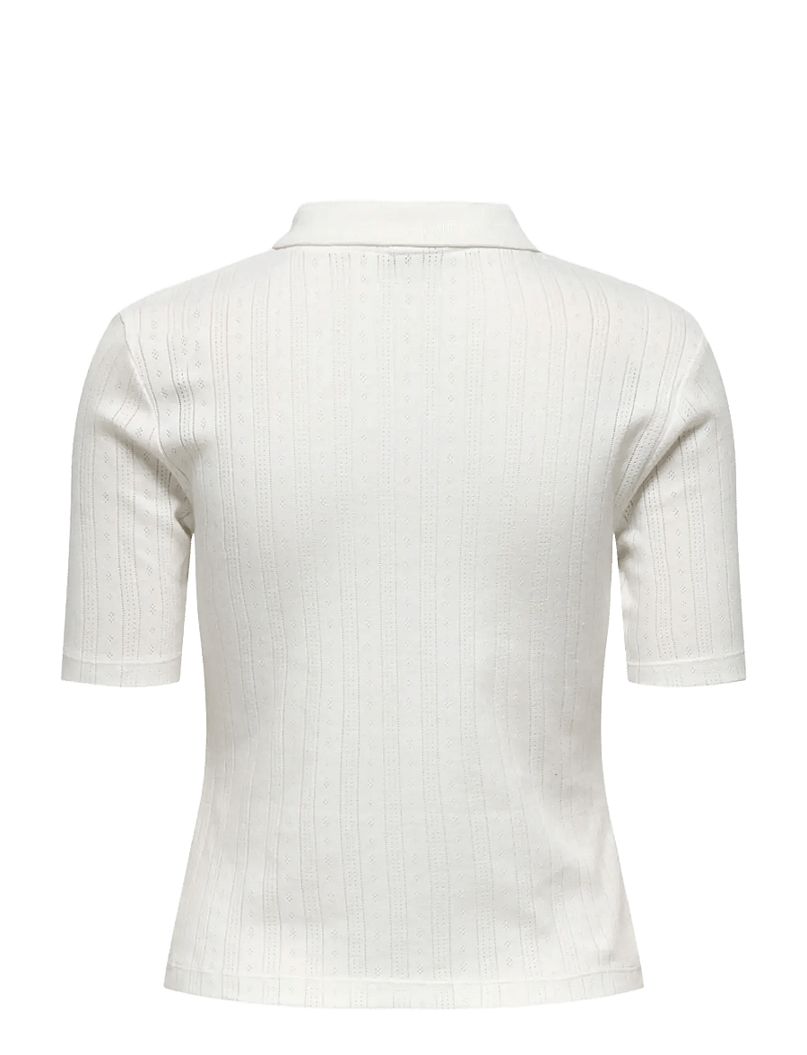 JDY - JDYSALSA S/S POLO TOP JRS NOOS - poloer - cloud dancer - 2