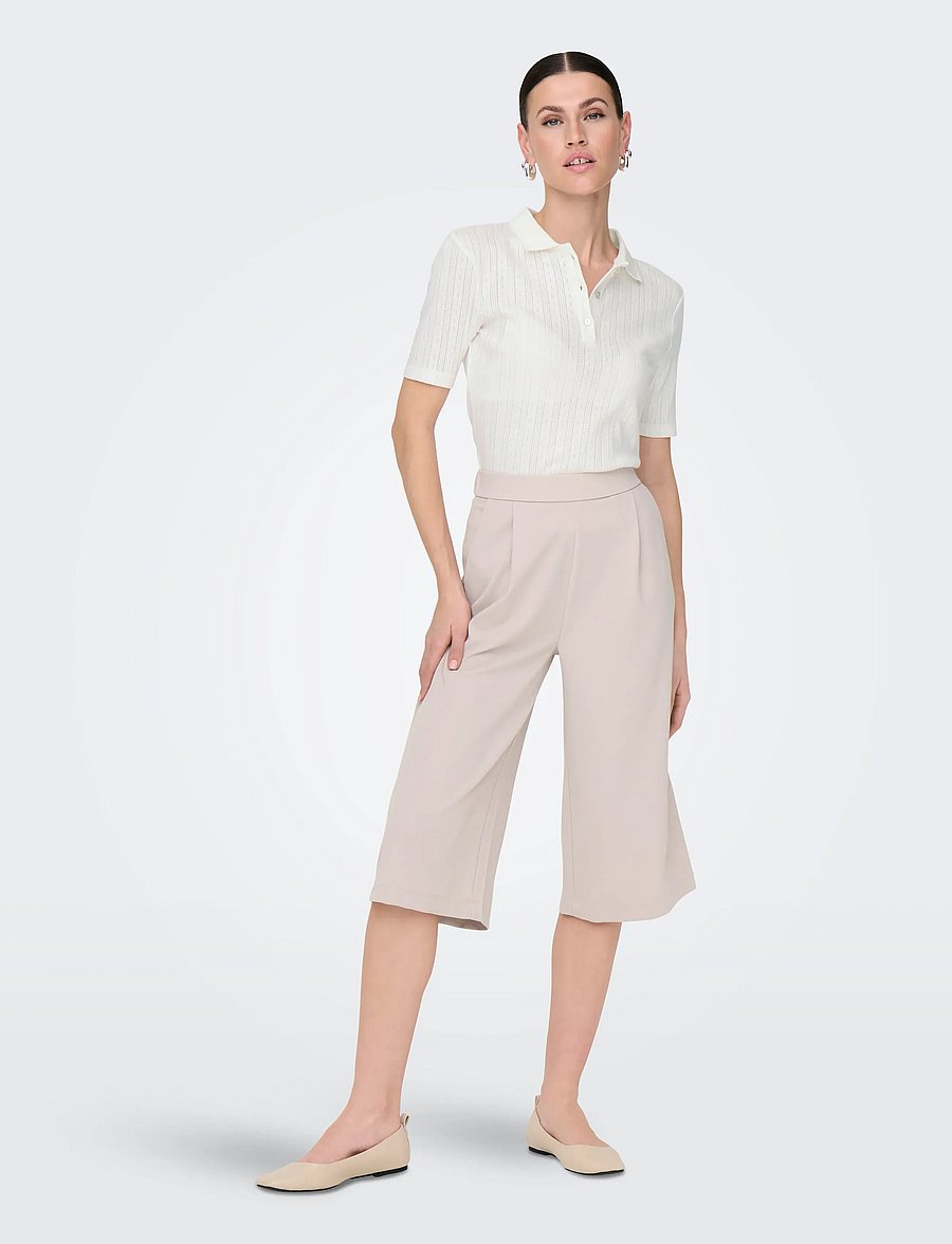 JDY - JDYSALSA S/S POLO TOP JRS NOOS - poloer - cloud dancer - 4