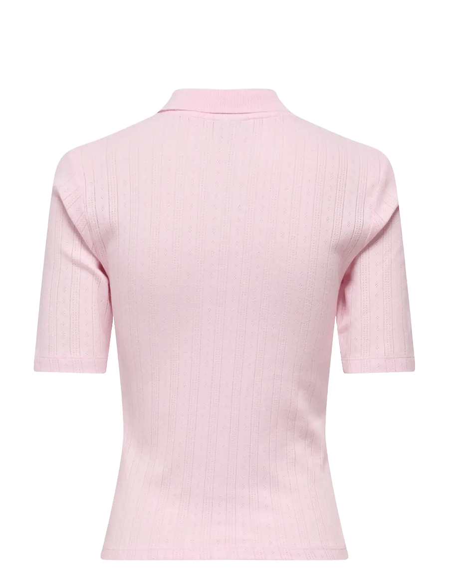 JDY - JDYSALSA S/S POLO TOP JRS NOOS - polo shirts - light pink - 2