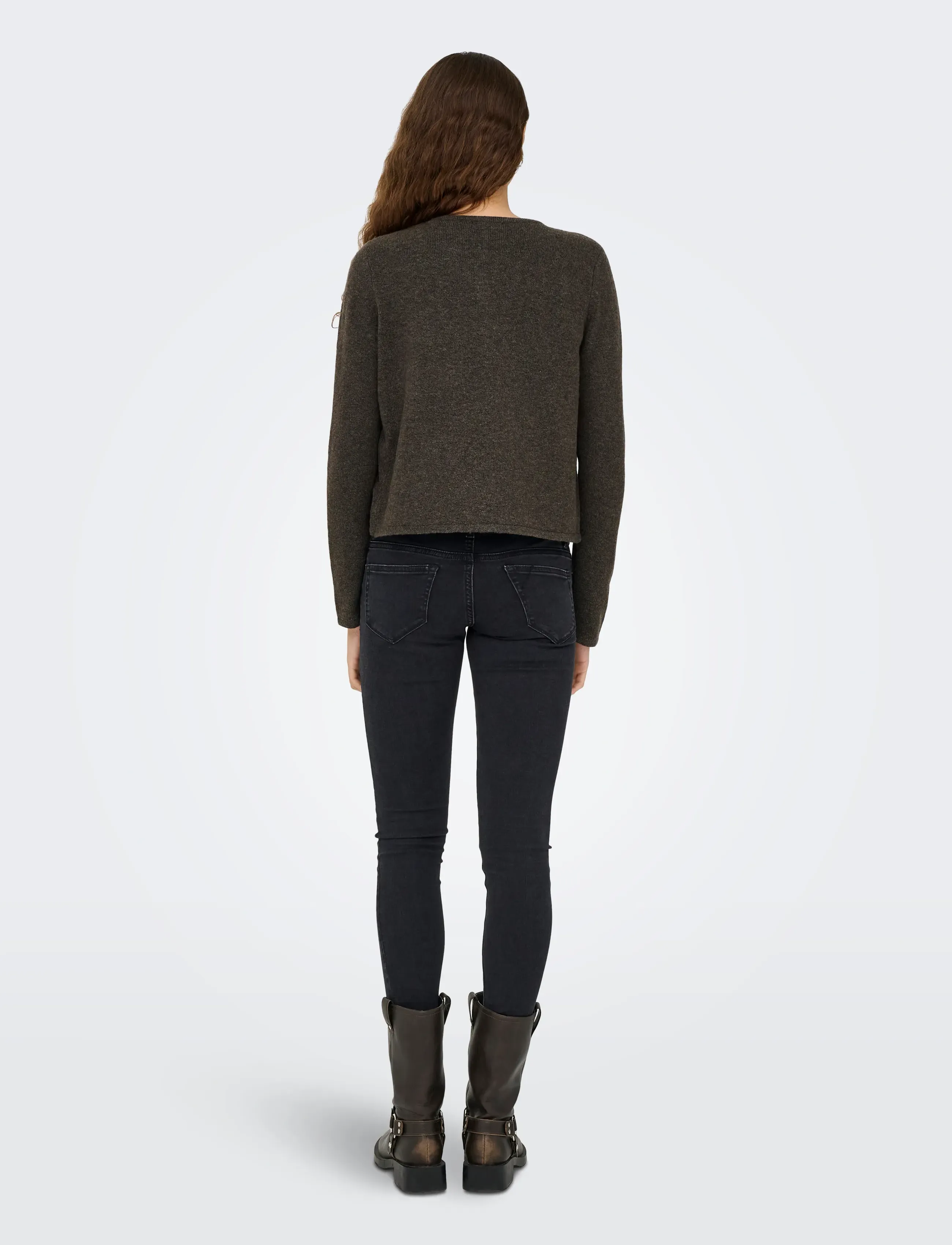 JDY - JDYRUE L/S ONEBUTTON CARDI KNT NOOS - strickjacken - bracken - 3