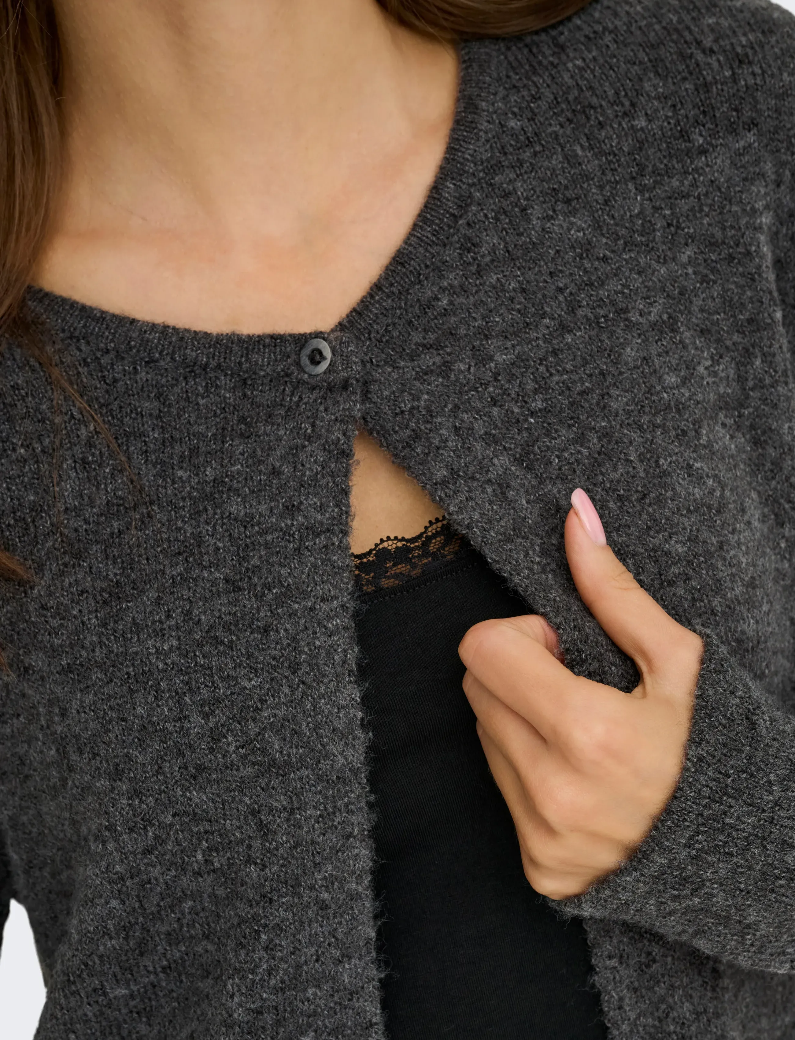 JDY Jdyrue L/S Onebutton Cardi Knt Noos koftor & cardigans dam – bild 6