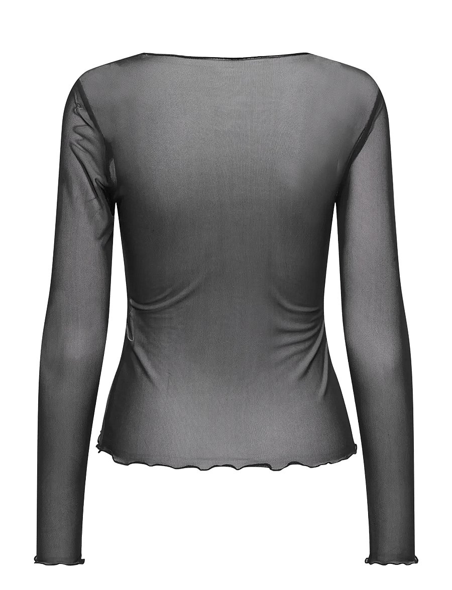JDY - JDYELSA NEW LIFE L/S O NECK TOP JRS NOOS - black - 2