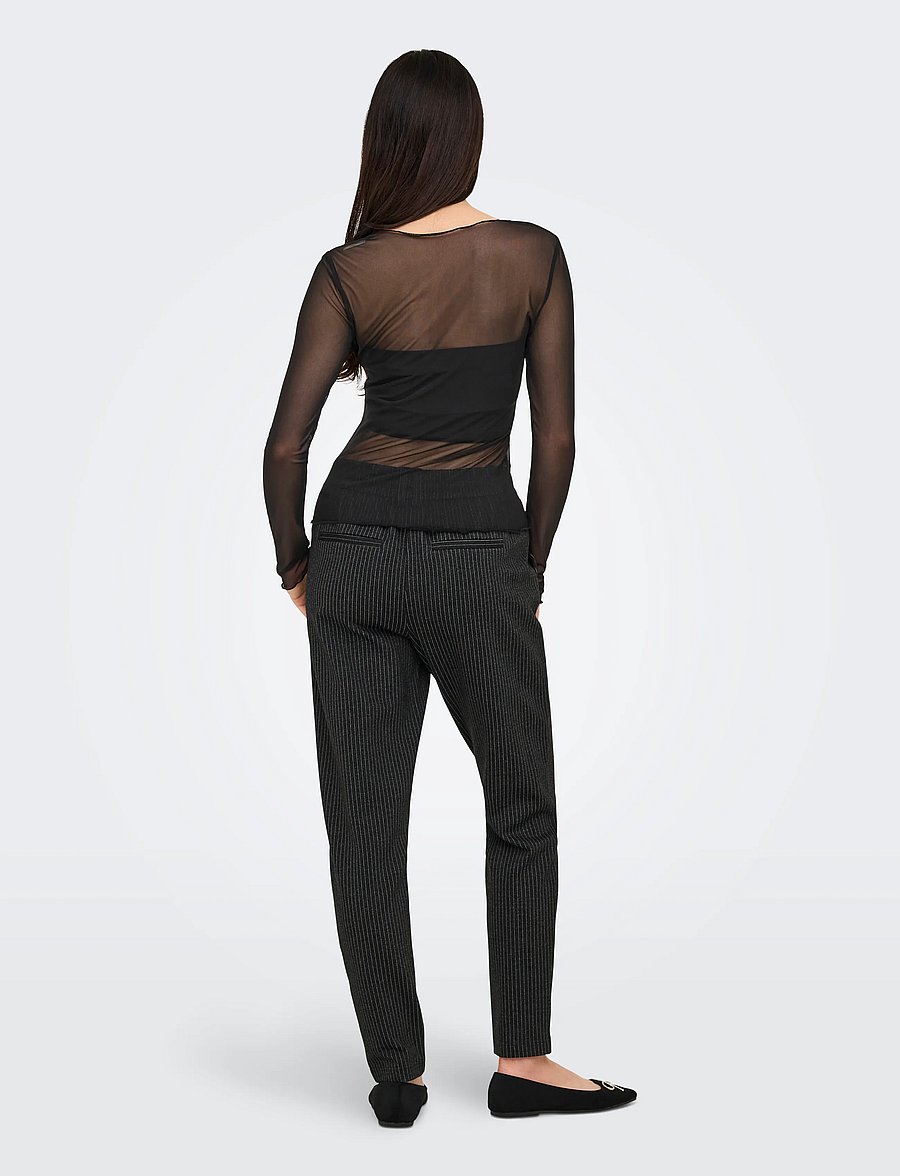 JDY - JDYELSA NEW LIFE L/S O NECK TOP JRS NOOS - black - 3