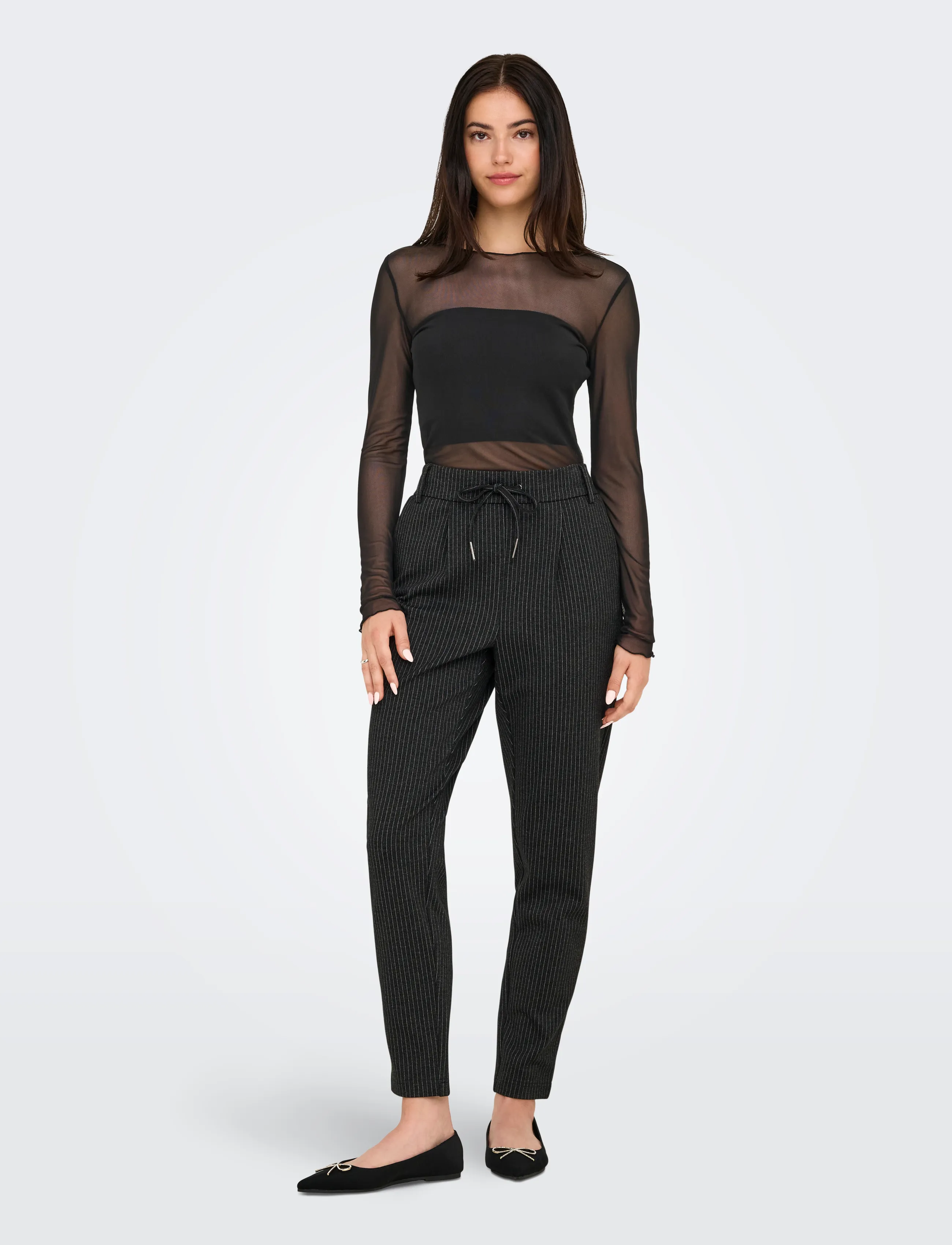 JDY - JDYELSA NEW LIFE L/S O NECK TOP JRS NOOS - black - 4