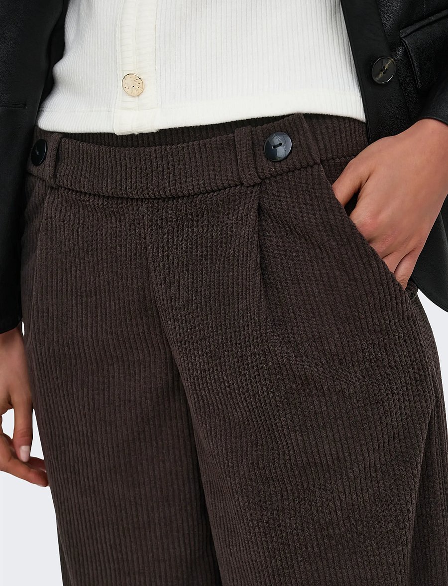 JDY - JDYGEGGO CORD PANT JRS NOOS - pantalons - coffee bean - 5