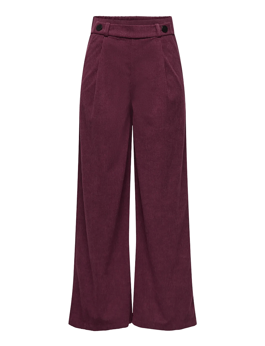 JDY - JDYGEGGO CORD PANT JRS NOOS - habitbukser - windsor wine - 1