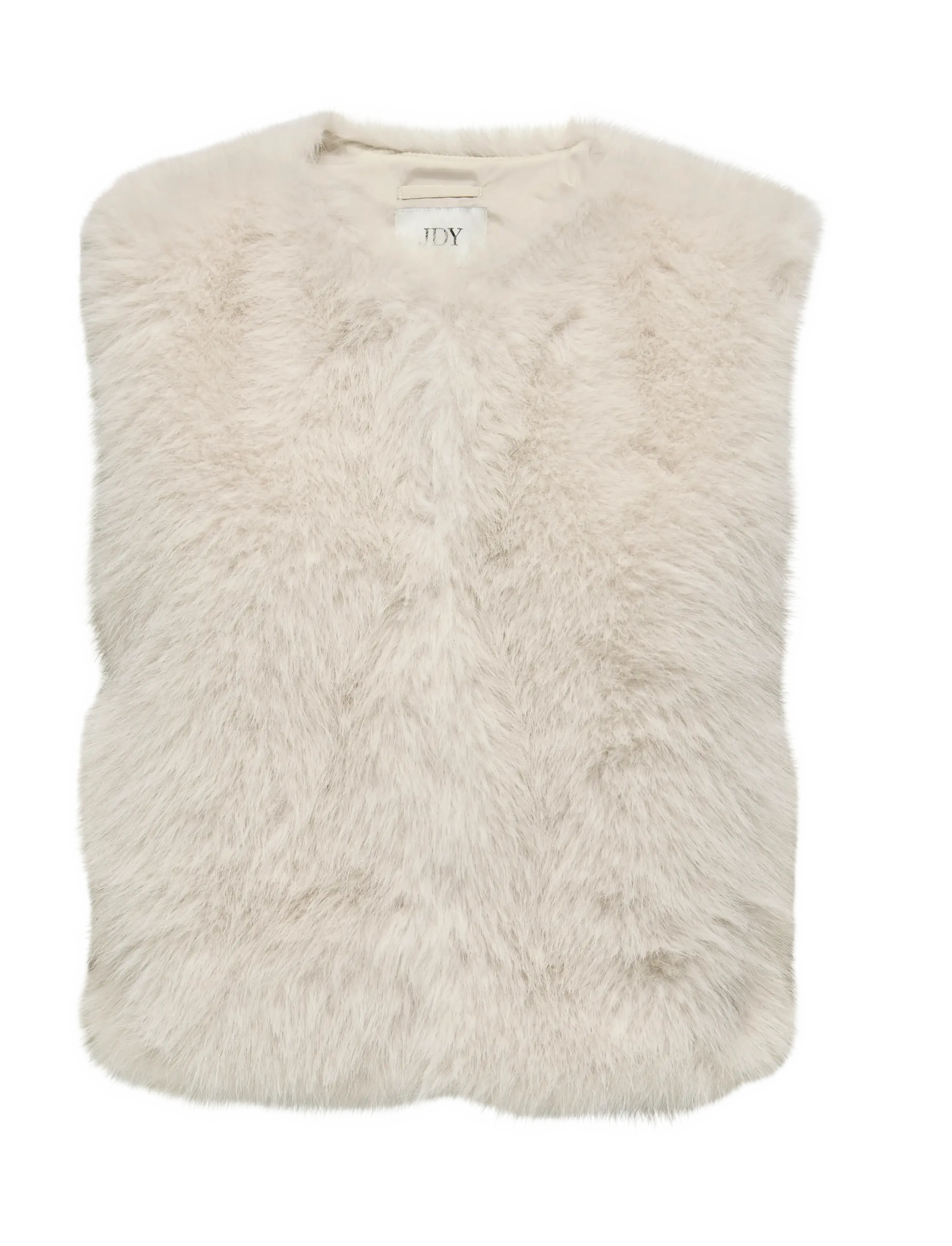JDY JDYORA FAUX FUR WAISTCOAT OTW QIQ NOOS - JDY - BIRCH / cream