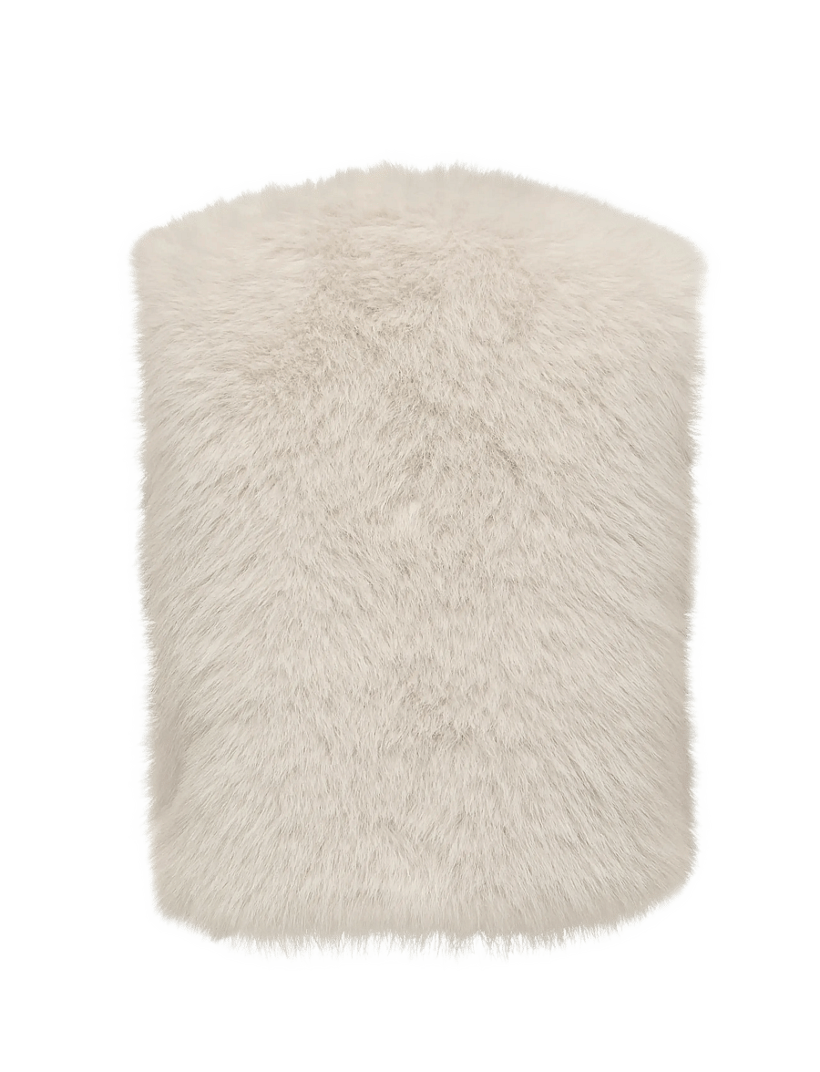 JDY - JDYORA FAUX FUR WAISTCOAT OTW QIQ NOOS - birch - 2