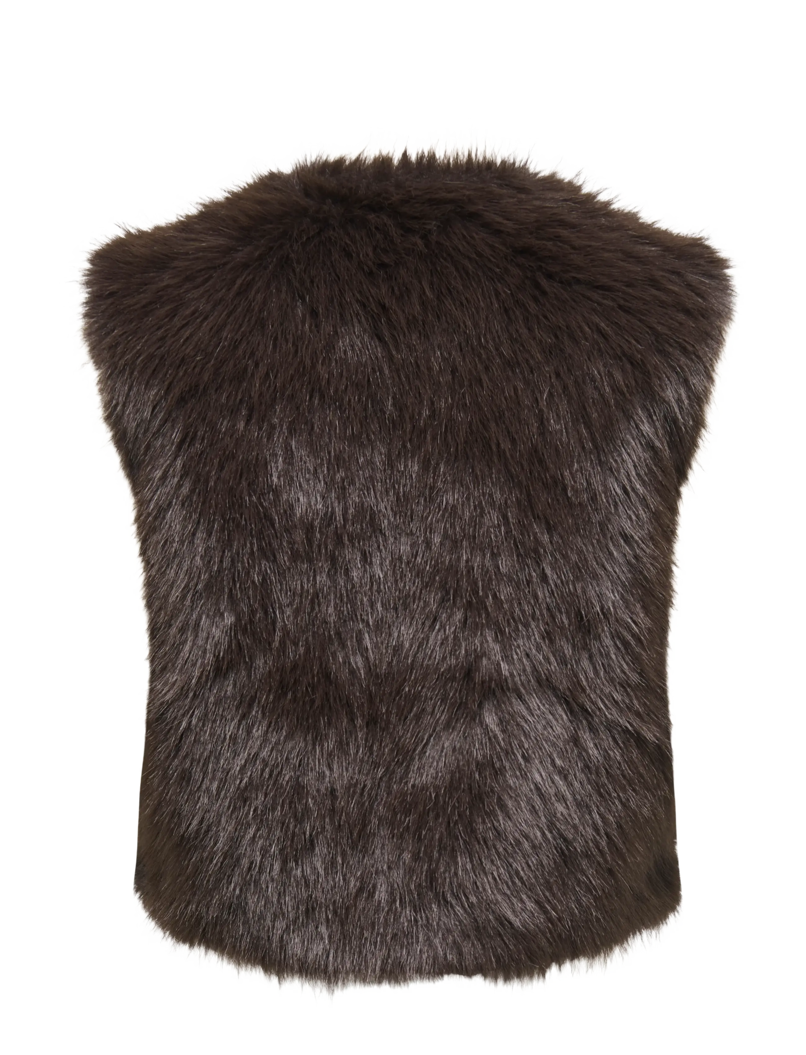 JDY - JDYORA FAUX FUR WAISTCOAT OTW QIQ NOOS - chocolate torte - 2