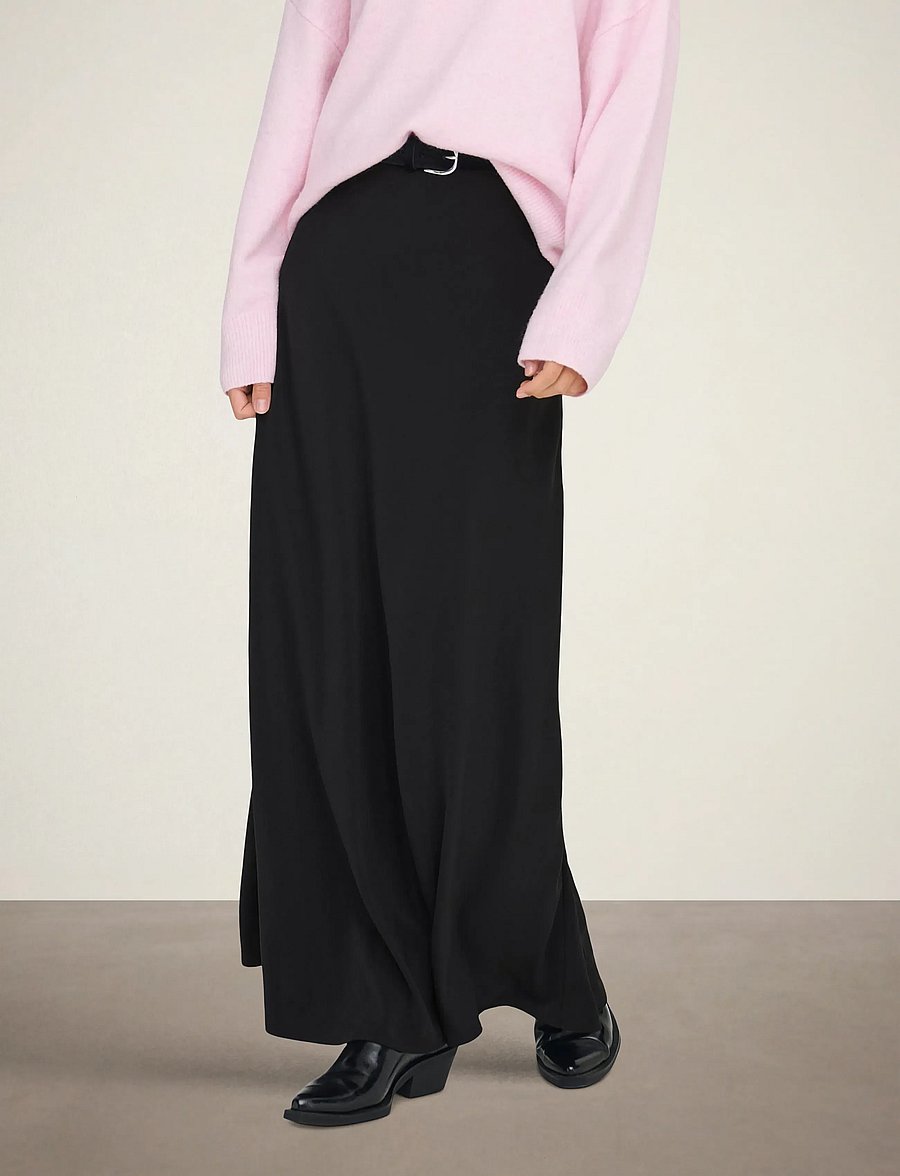 JDY - JDYAYA LIFE MW MAXI SKIRT WVN NOOS - maksiseelikud - black - 0