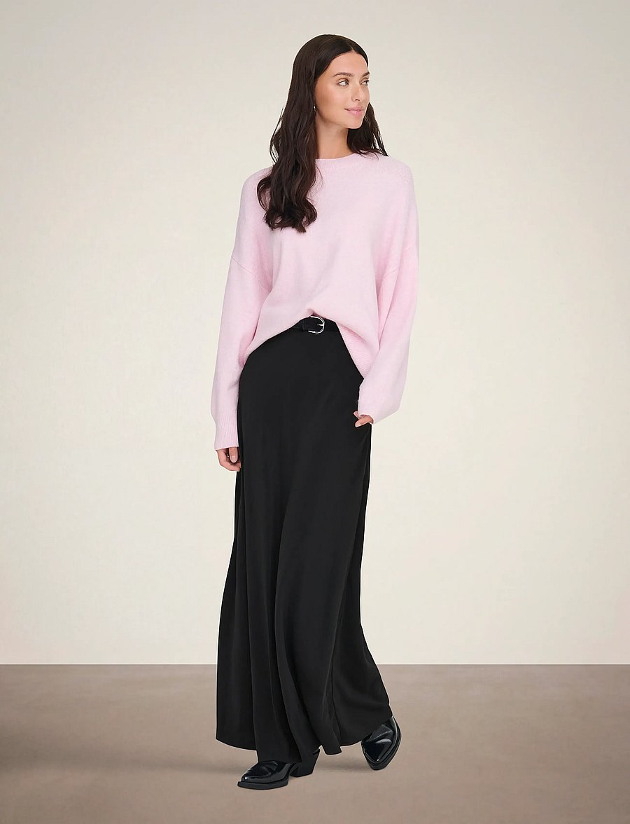 JDY - JDYAYA LIFE MW MAXI SKIRT WVN NOOS - maksiseelikud - black - 4