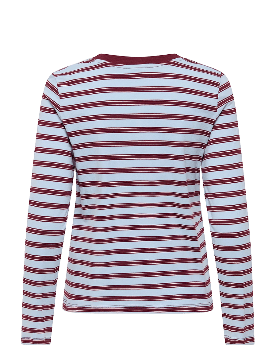 JDY - JDYPISA L/S PRINT TOP JRS NOOS - langärmlige tops - cashmere blue - 2