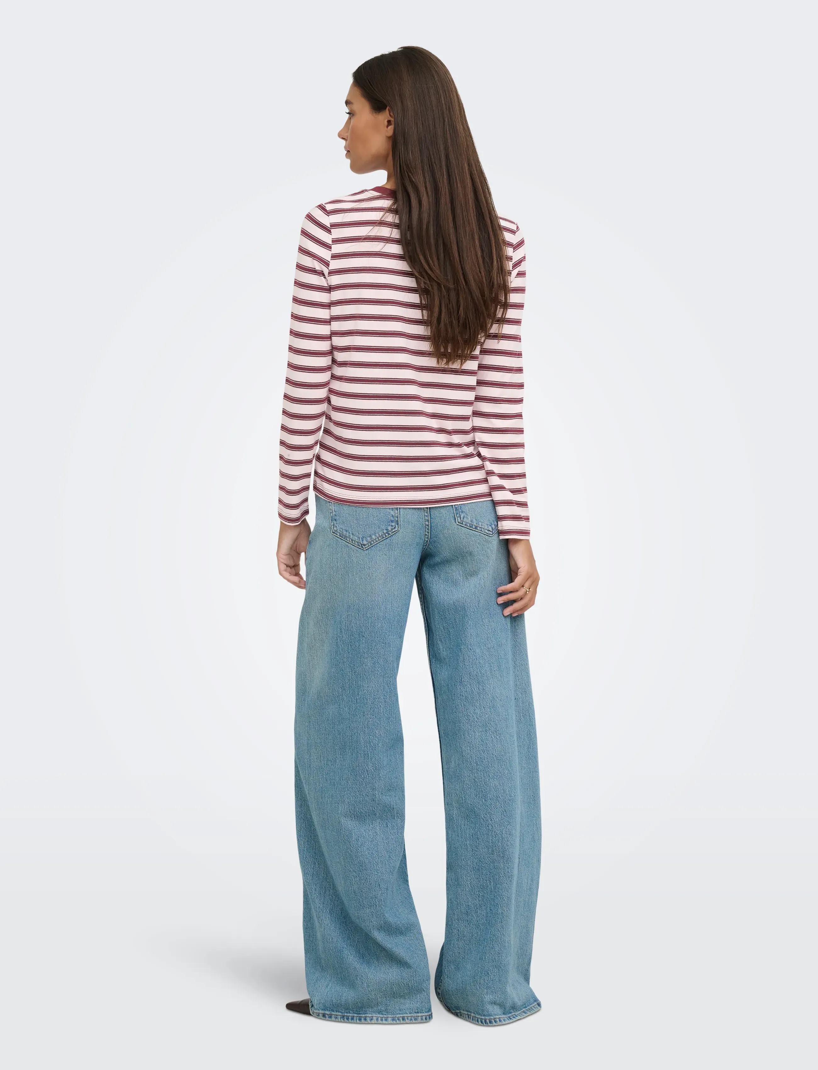 JDY - JDYPISA L/S PRINT TOP JRS NOOS - long-sleeved tops - chalk pink - 3