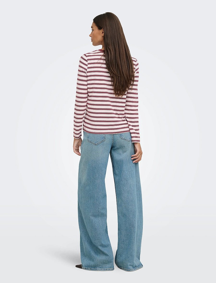 JDY - JDYPISA L/S PRINT TOP JRS NOOS - långärmade toppar - chalk pink - 3