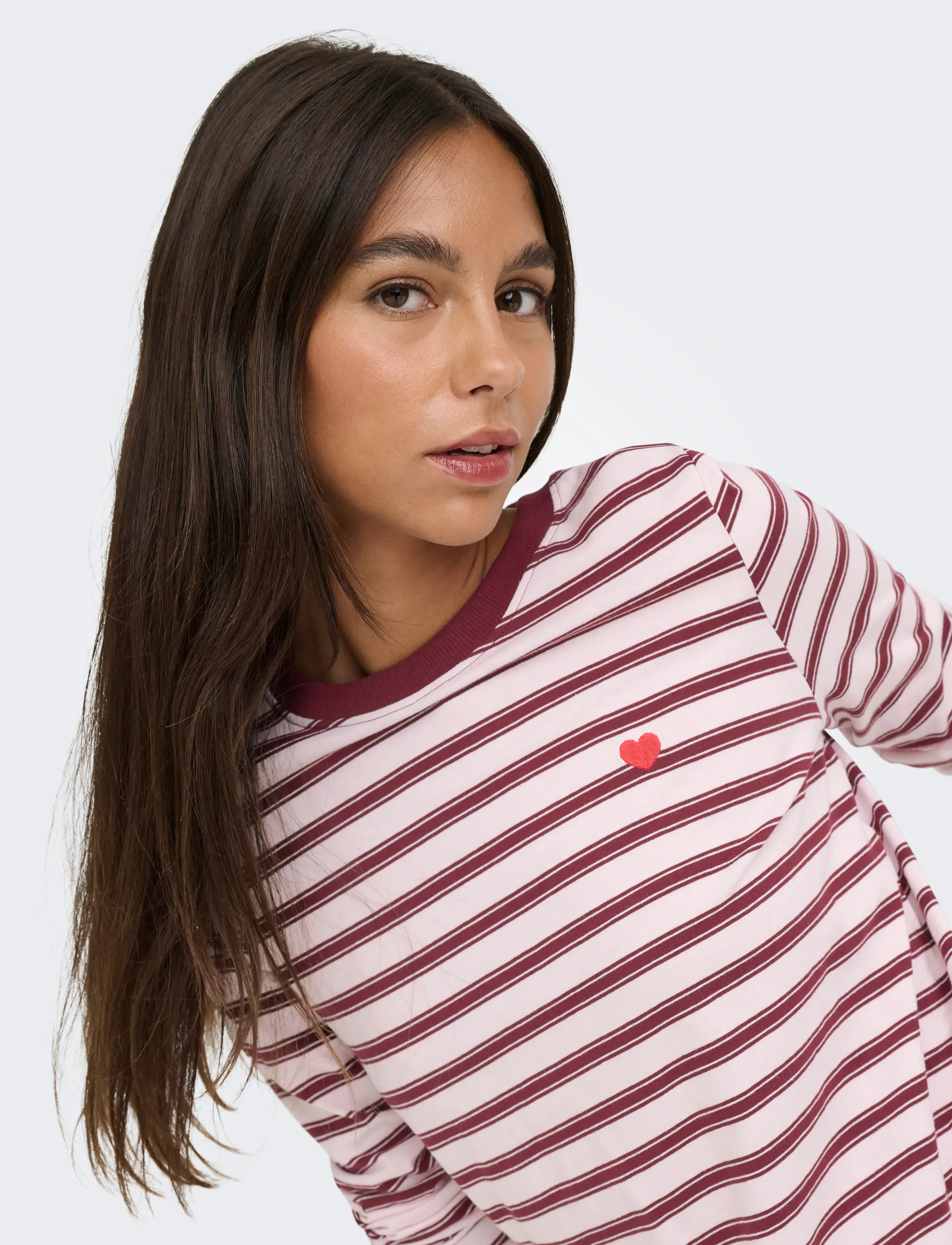 JDY - JDYPISA L/S PRINT TOP JRS NOOS - long-sleeved tops - chalk pink - 5
