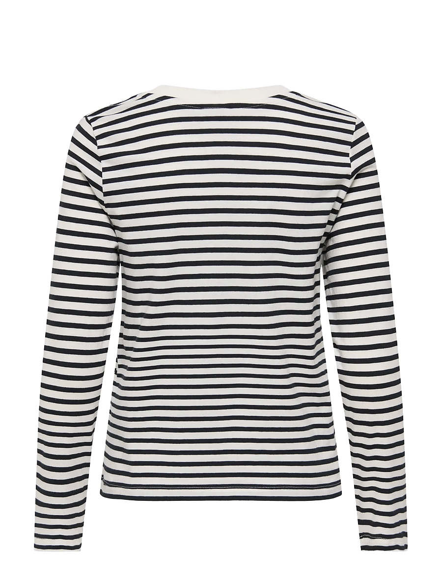 JDY - JDYPISA L/S PRINT TOP JRS NOOS - langärmlige tops - cloud dancer - 2