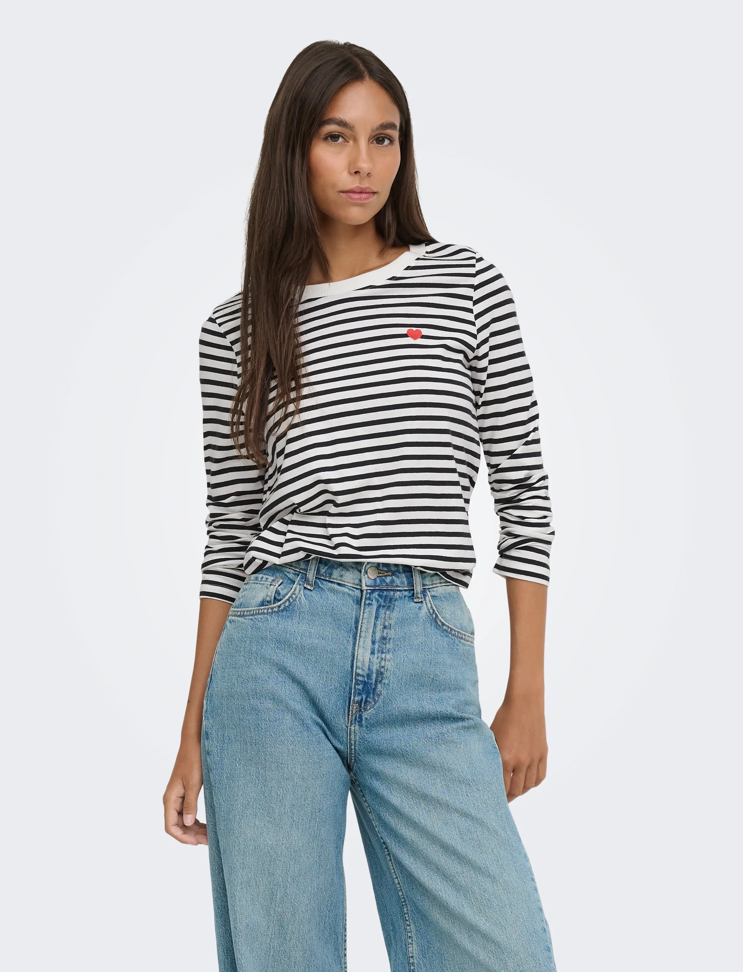 JDY - JDYPISA L/S PRINT TOP JRS NOOS - cloud dancer - 0
