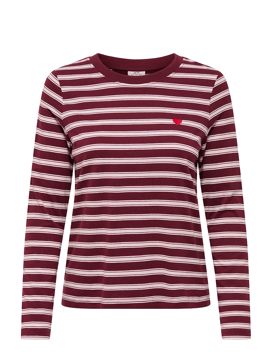 JDY - JDYPISA L/S PRINT TOP JRS NOOS - windsor wine - 1