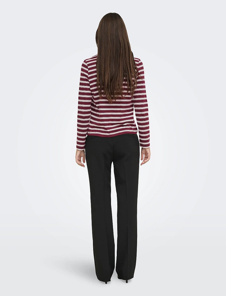 JDY - JDYPISA L/S PRINT TOP JRS NOOS - windsor wine - 3