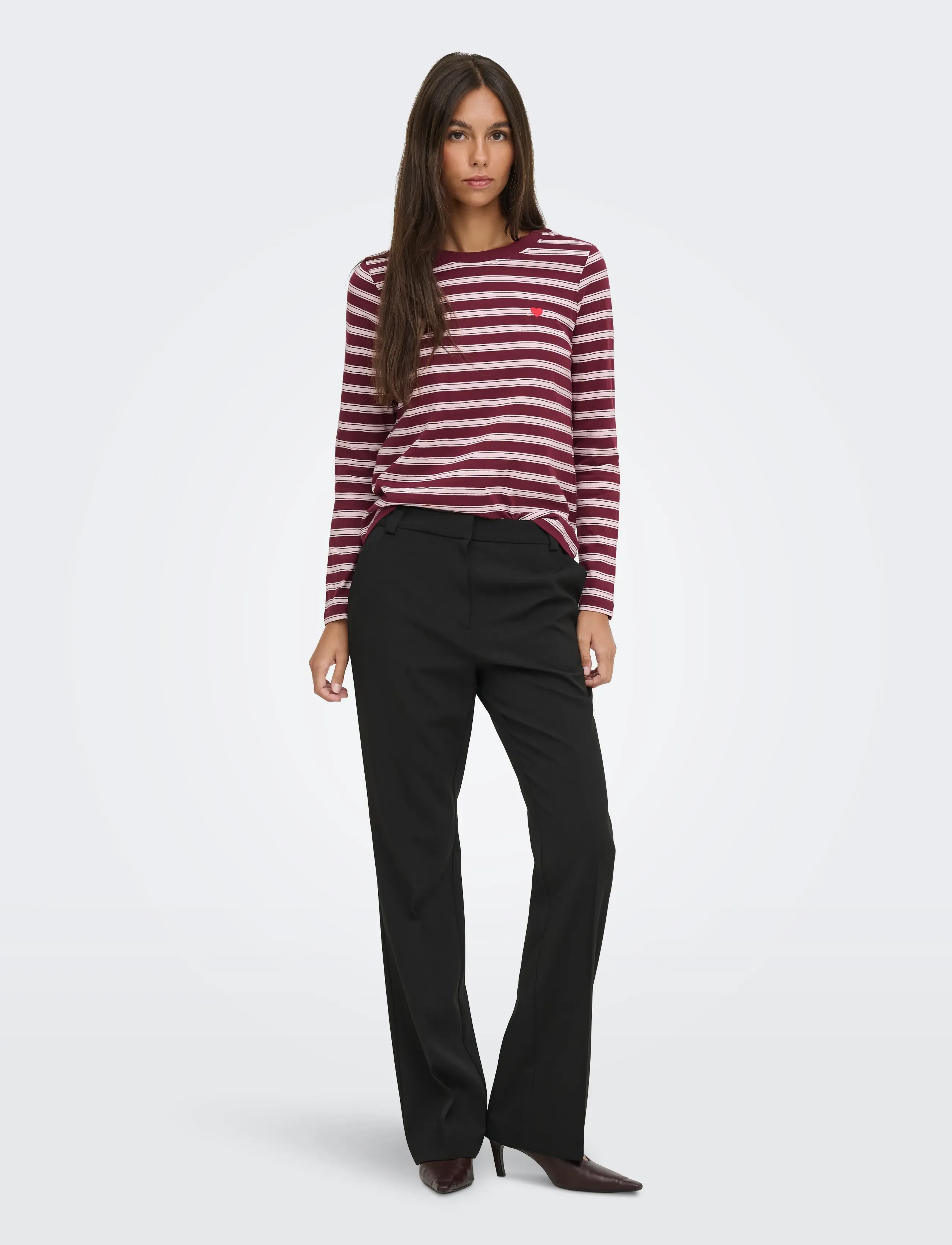 JDY - JDYPISA L/S PRINT TOP JRS NOOS - windsor wine - 4