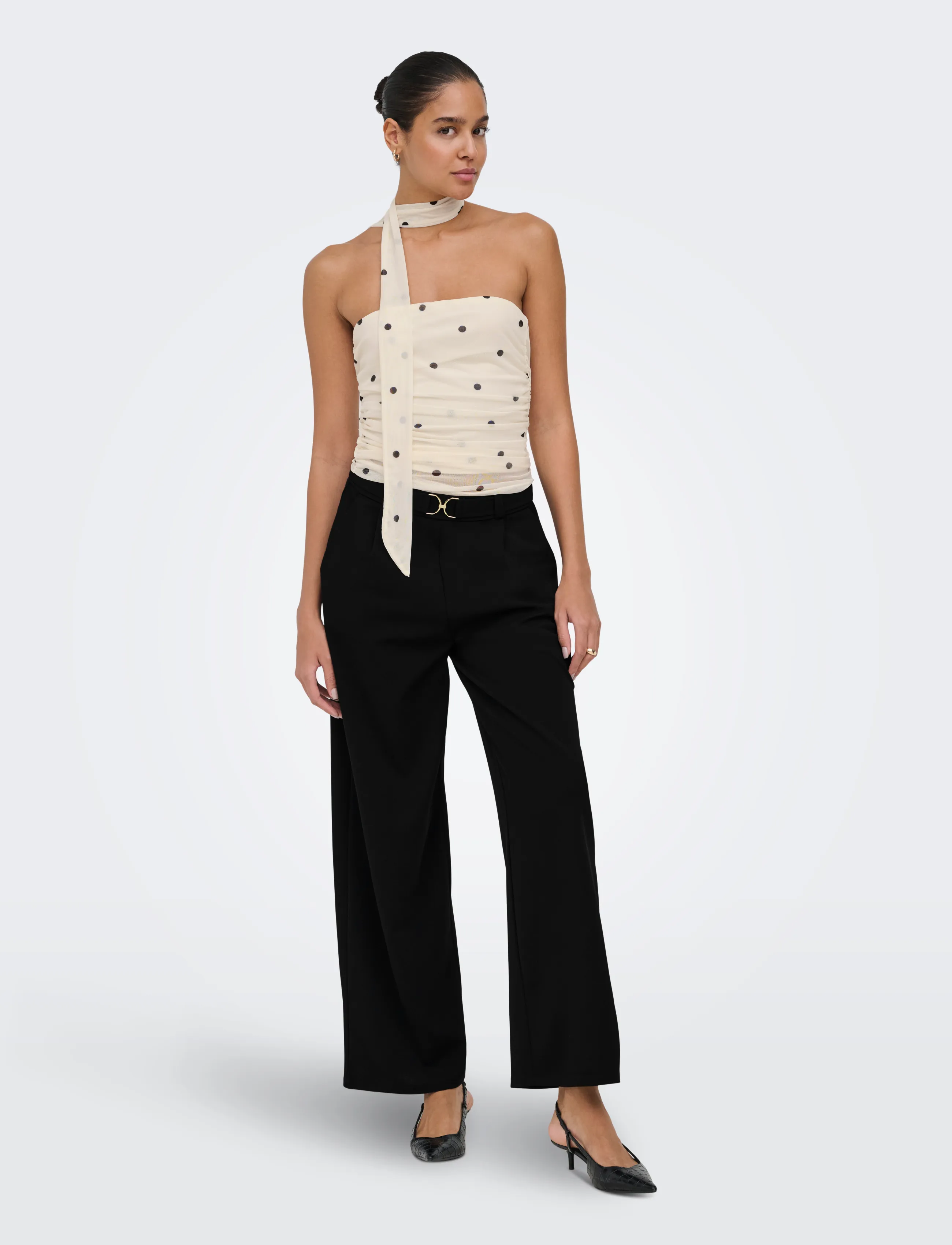 JDY - JDYGEGGO LIFE BELT PANT JRS NOOS - black - 4