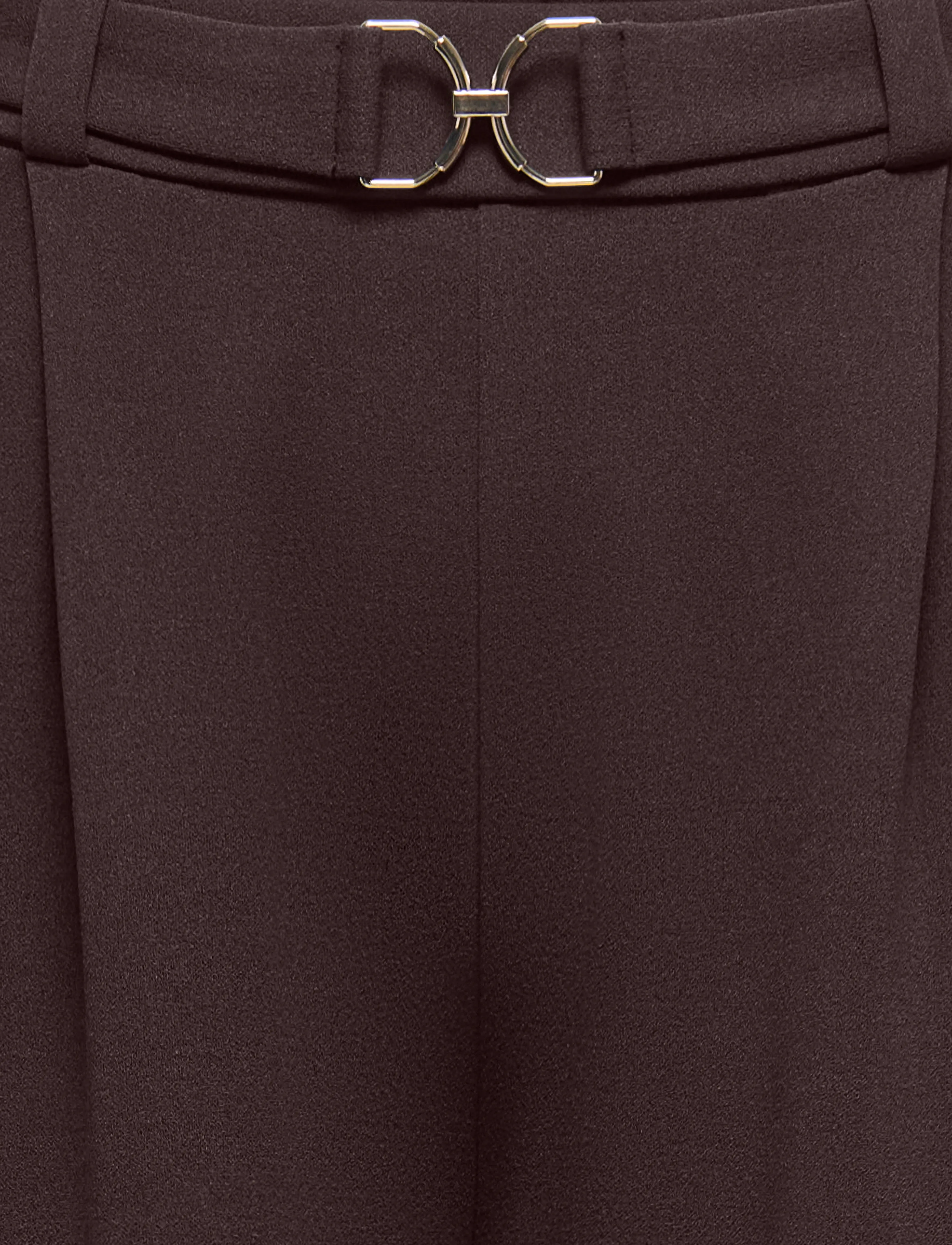 JDY - JDYGEGGO LIFE BELT PANT JRS NOOS - hosen mit weitem bein - chocolate torte - 2