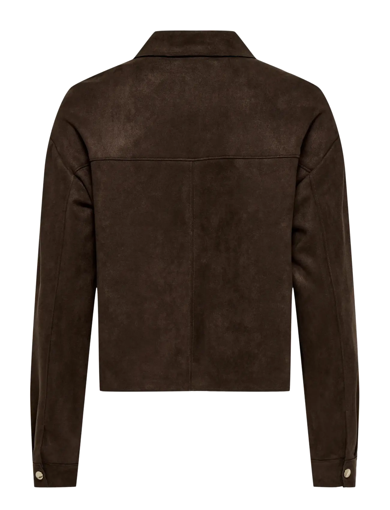 JDY - JDYJULLE L/S FAKE SUEDE SHIRT JRS NOOS - coffee bean - 2