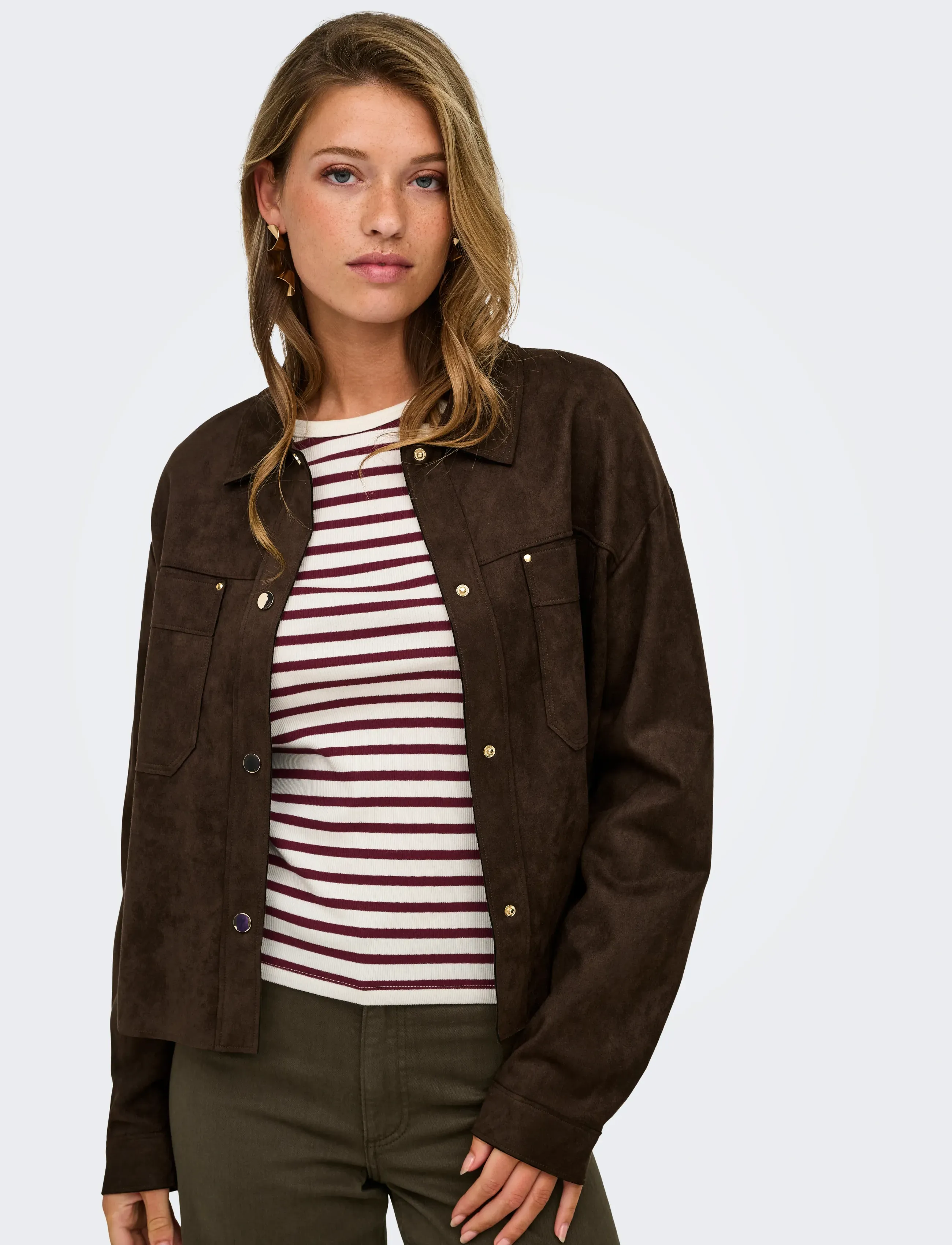 JDY Jdyjulle L/S Fake Suede Shirt Jrs Noos skjortor dam – bild 6