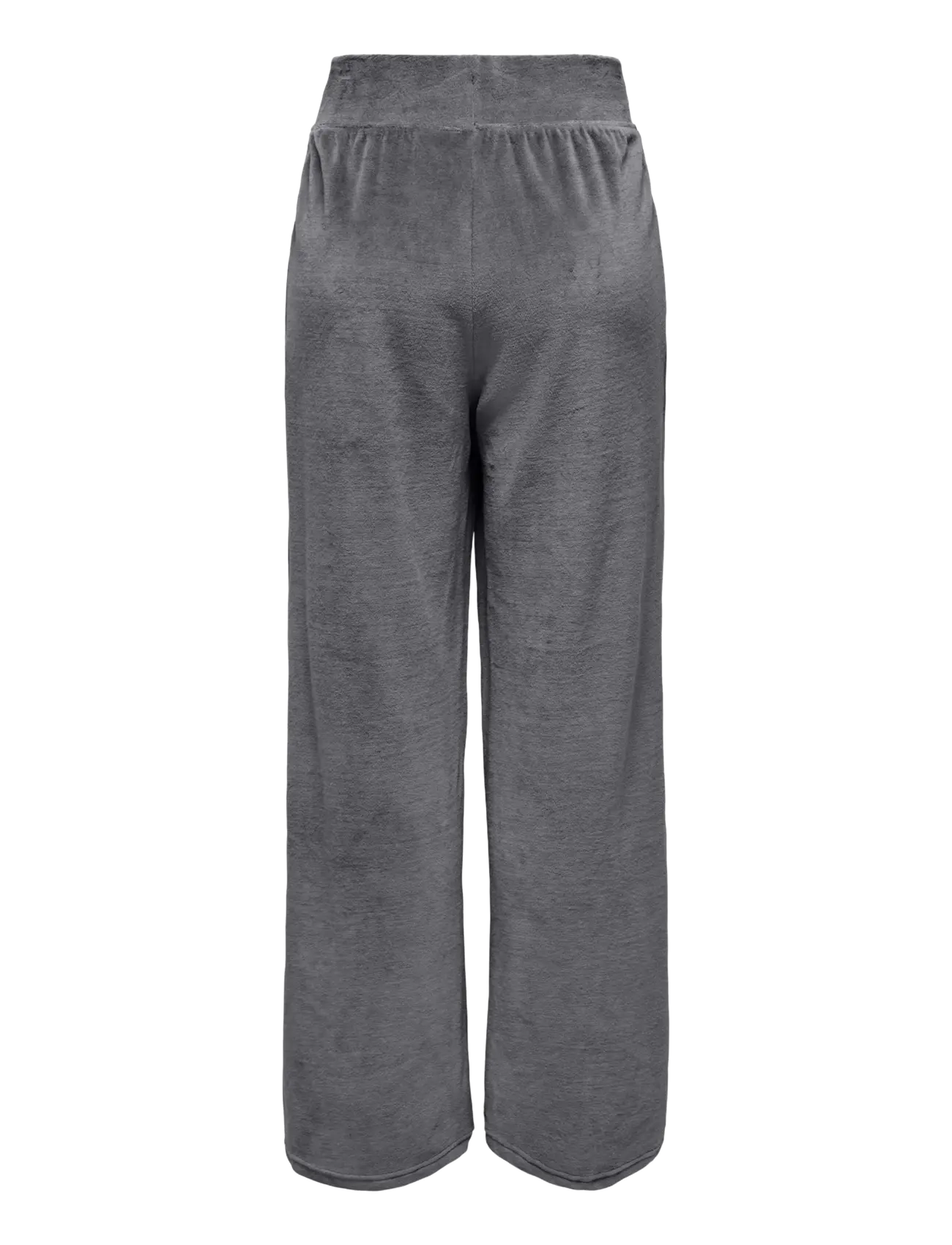 JDY - JDYVIDA VELVET PANT JRS DIA - hosen mit weitem bein - dark grey melange - 1