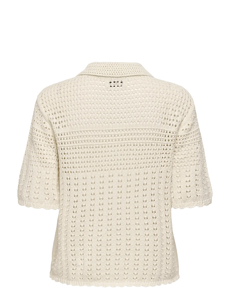 JDY - JDYROBIN 2/4 COLLAR CARDIGAN KNT NOOS - hnepptar peysur - birch - 2
