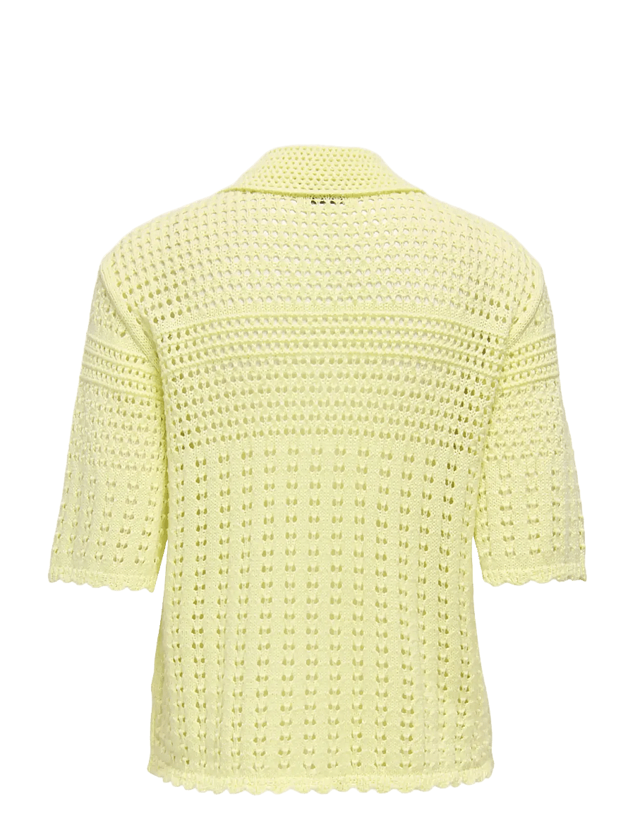 JDY - JDYROBIN 2/4 COLLAR CARDIGAN KNT NOOS - strickjacken - double cream - 2