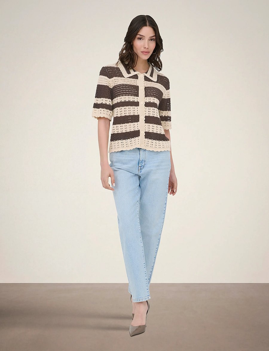 JDY - JDYROBIN 2/4 COLLAR CARDIGAN KNT NOOS - cardigans - sandshell - 4