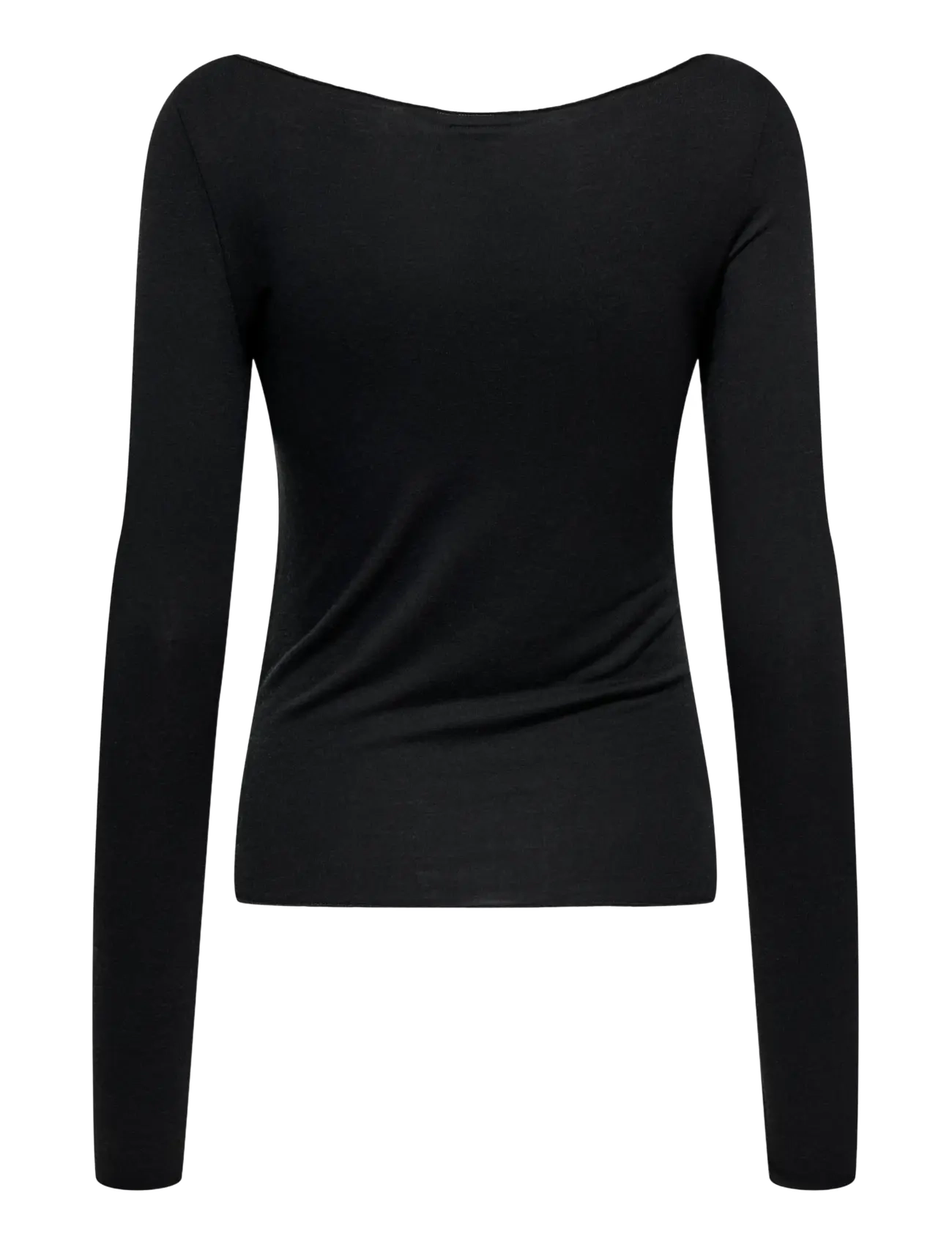 JDY - JDYSUMA WOOLBLEND L/S BOATNECK TOP JRS - striktrøjer - black - 2