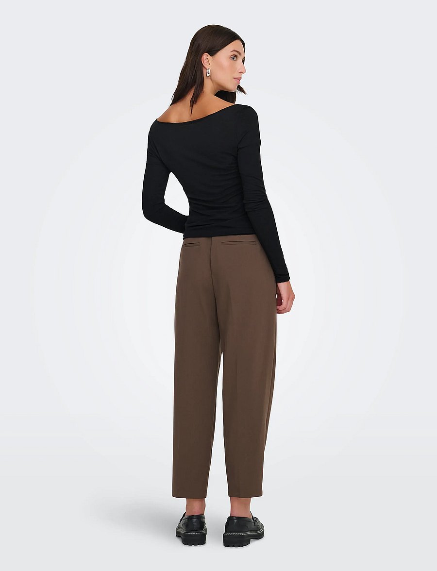 JDY - JDYSUMA WOOLBLEND L/S BOATNECK TOP JRS - striktrøjer - black - 3
