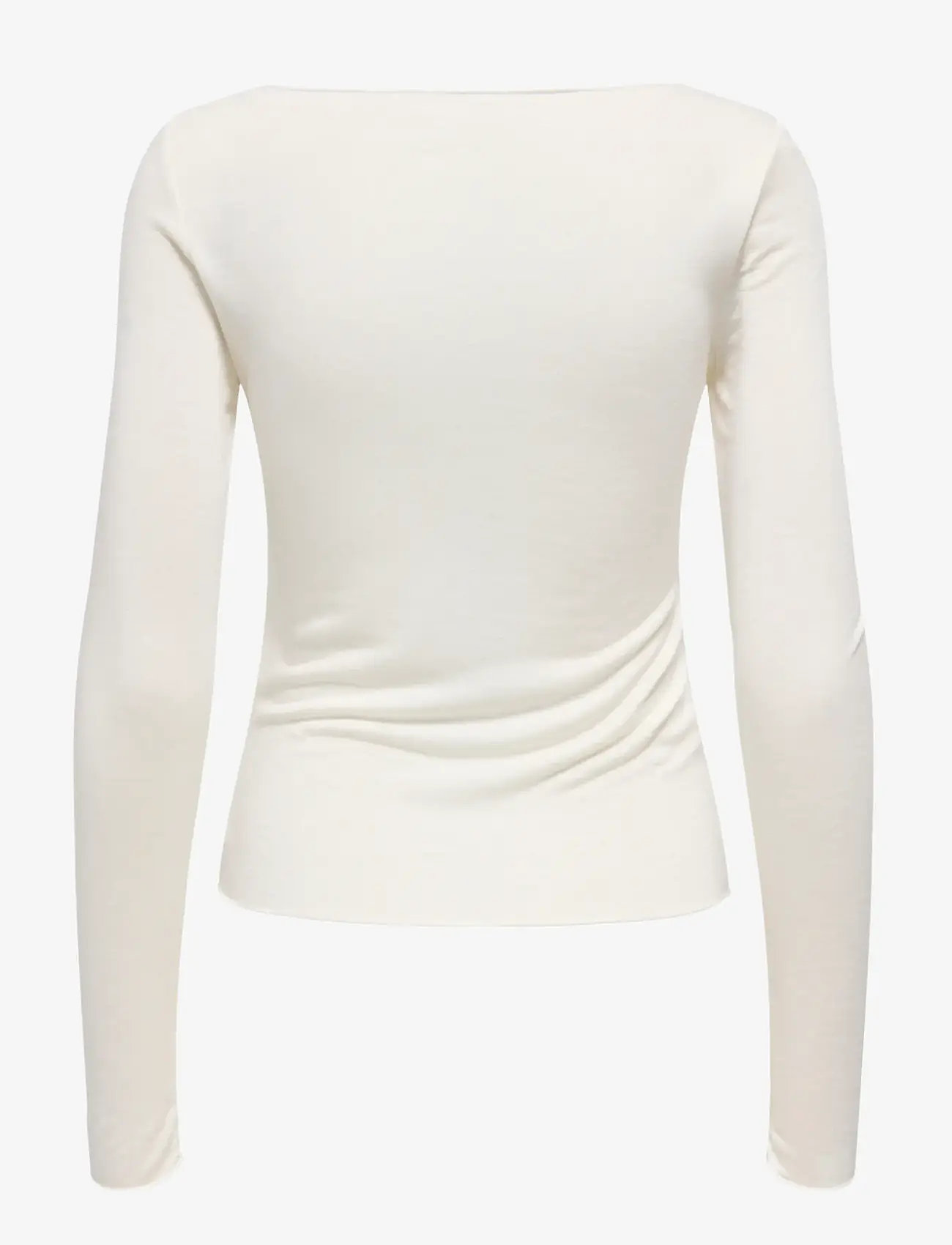 JDY - JDYSUMA WOOLBLEND L/S BOATNECK TOP JRS - stickade tröjor - cloud dancer - 2