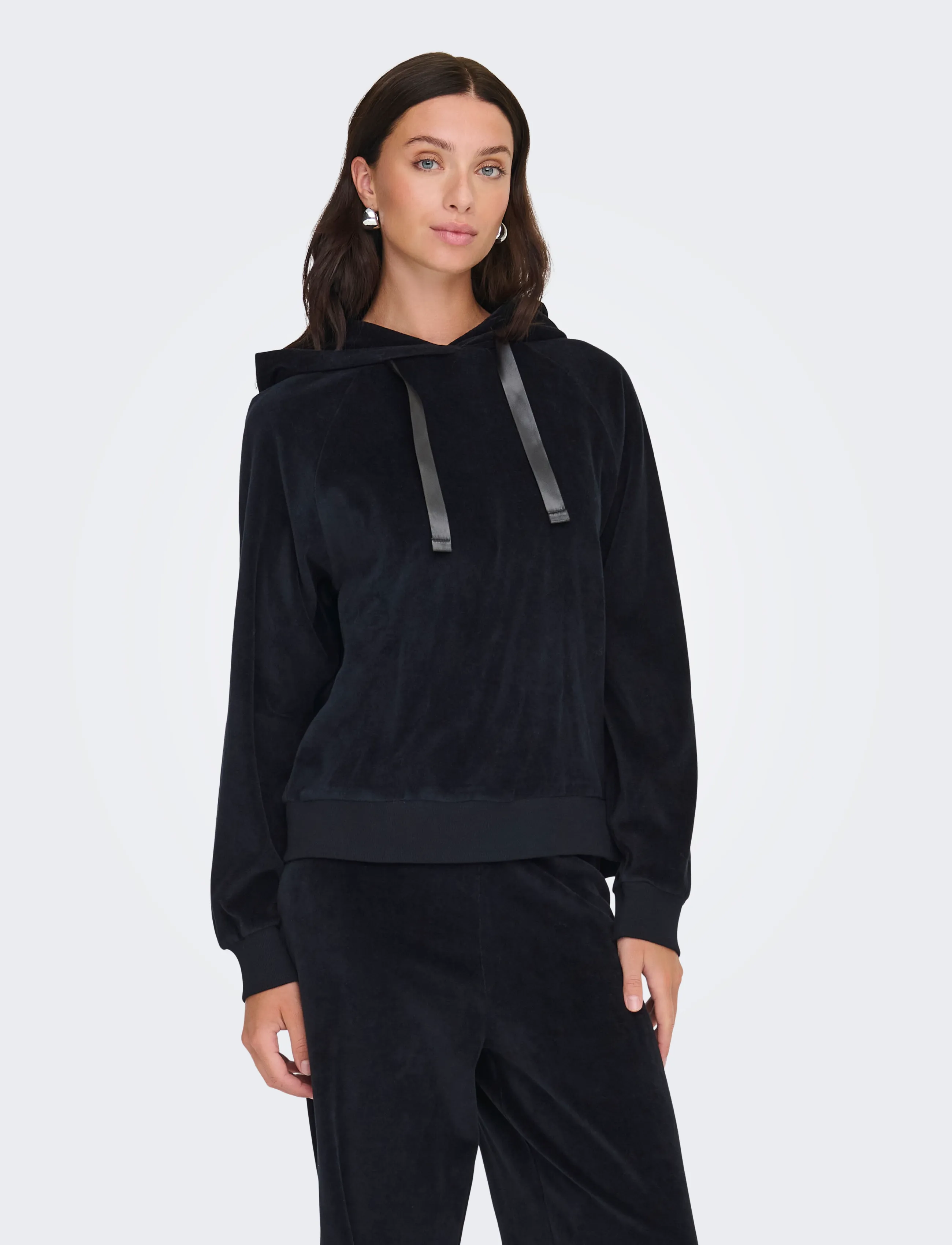 Jdyvida L/S Velvet Hoodie Top Jrs Dia