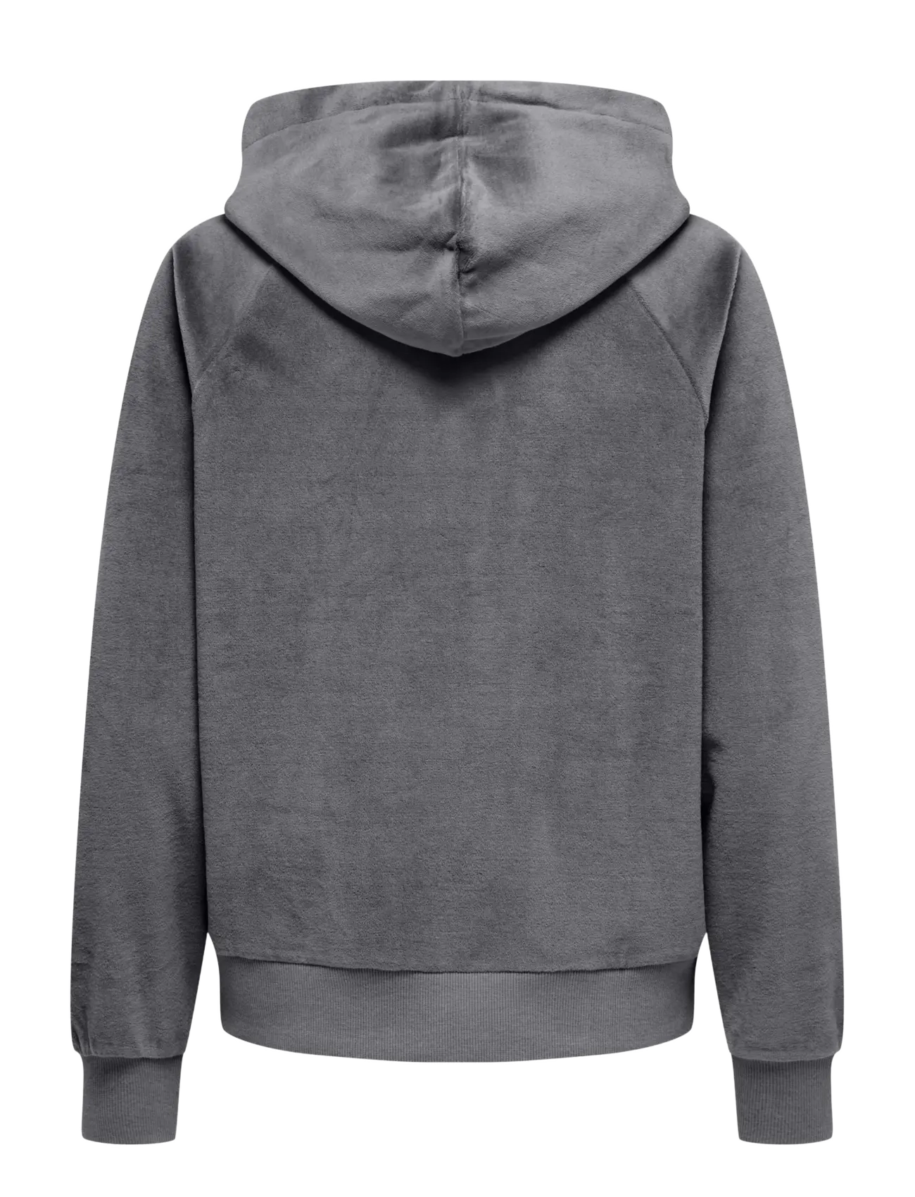 JDY - JDYVIDA L/S VELVET HOODIE TOP JRS DIA - hættetrøjer - dark grey melange - 1