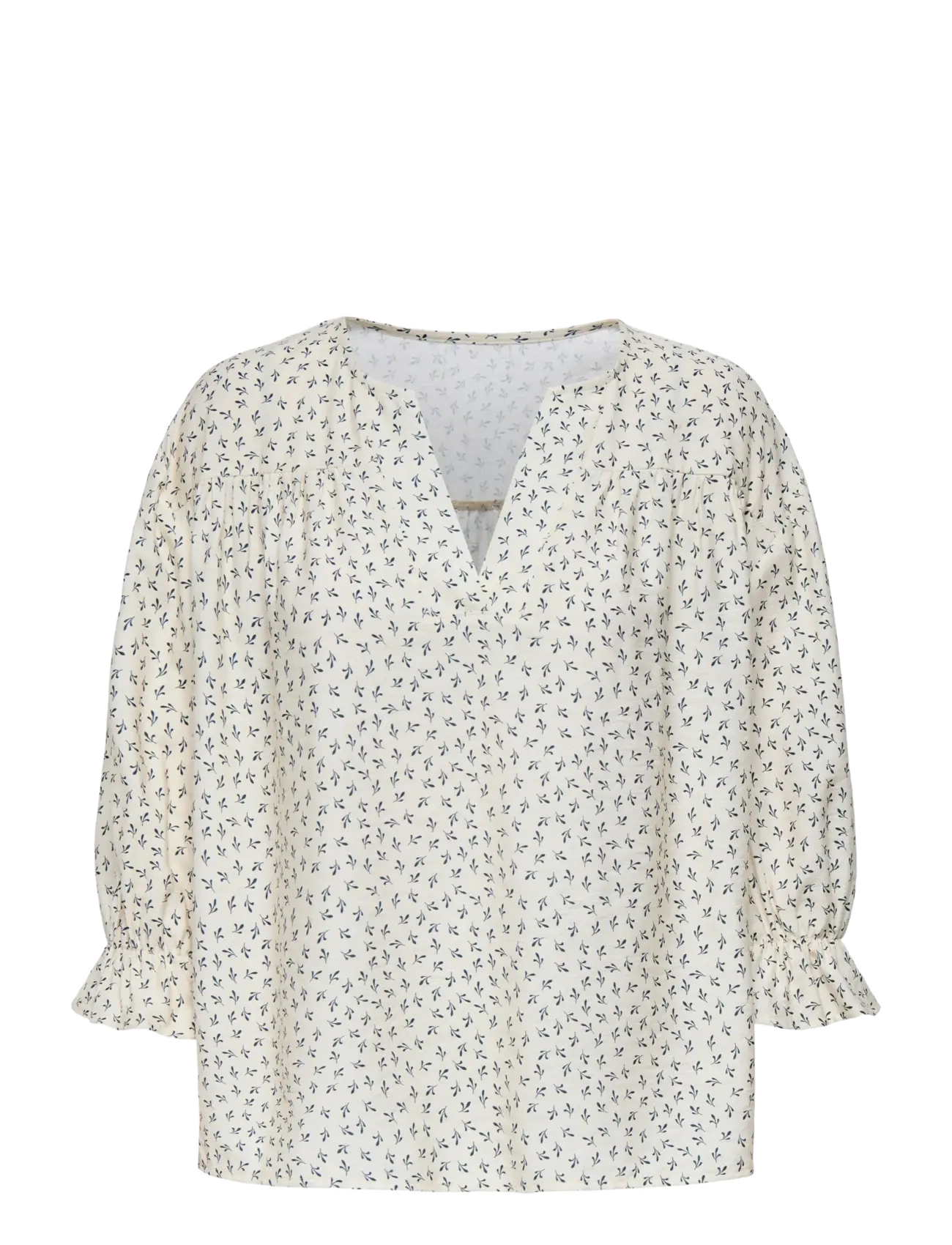 JDY - JDYSKY 3/4 V-NECK TOP WVN EXP - birch - 1
