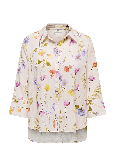 JDY JDYVIOLA LIFE 3/4 SHIRT WVN NOOS - Pikkade varrukatega särgid - PRISTINE / pink/rose