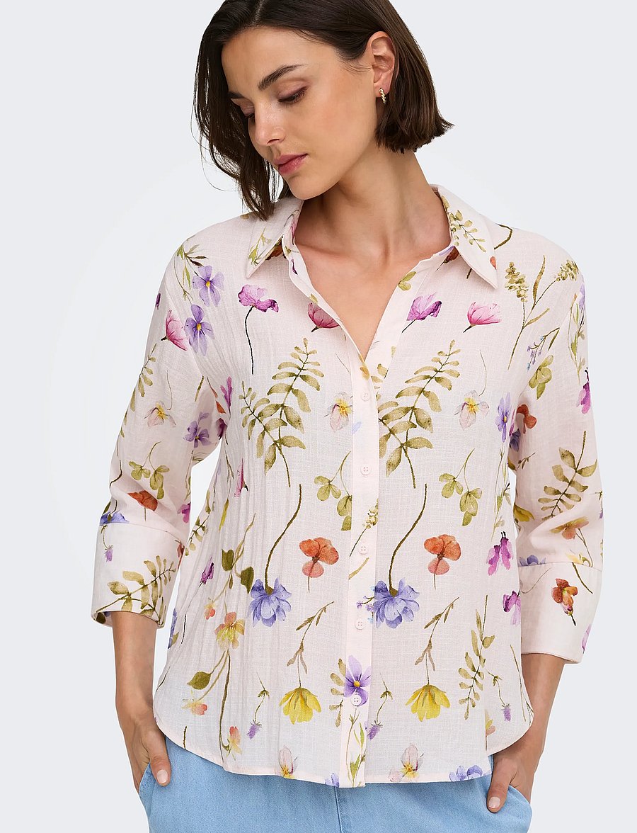 JDY - JDYVIOLA LIFE 3/4 SHIRT WVN NOOS - pitkähihaiset kauluspaidat - pristine - 5