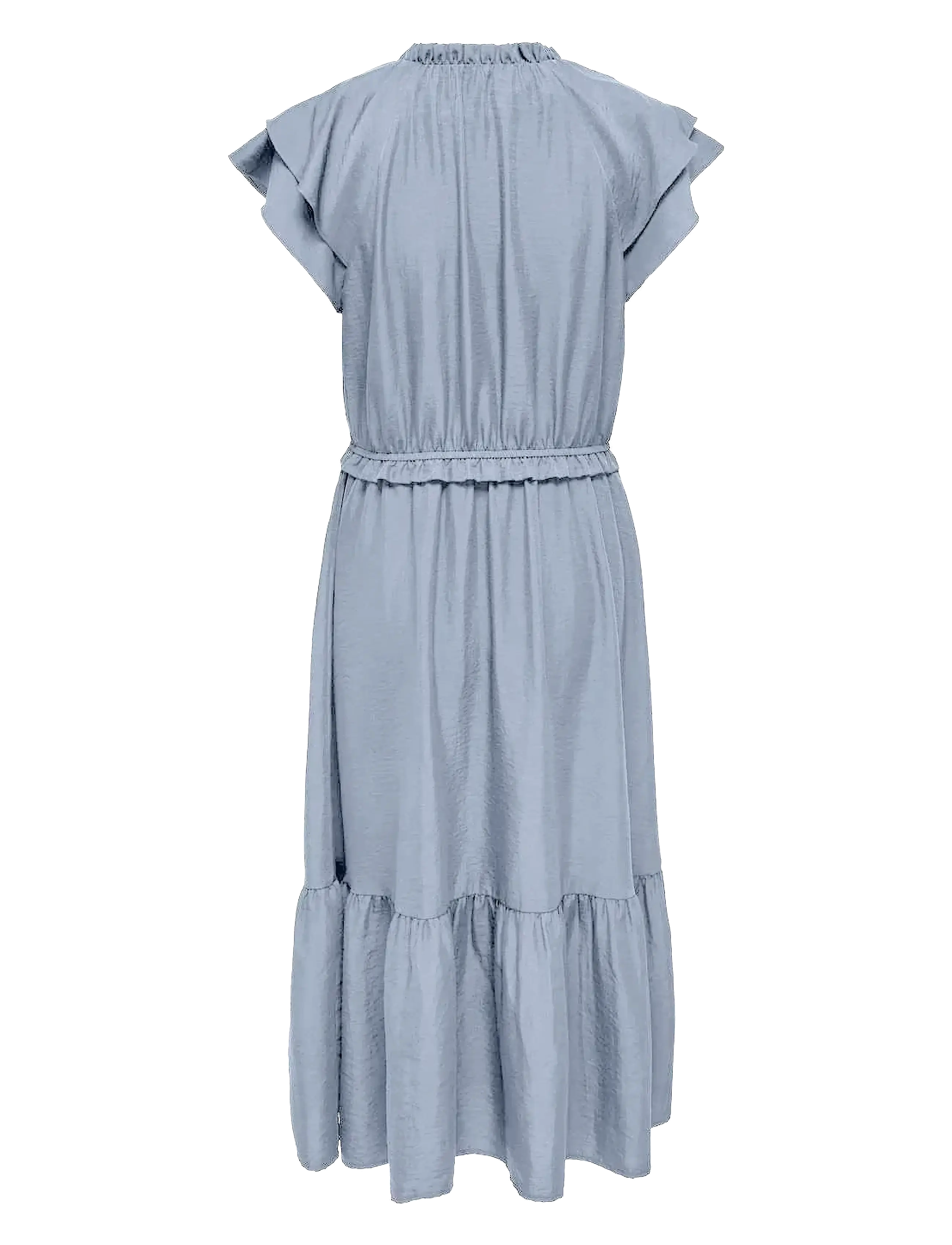 JDY - JDYTRAIN S/L FRILL MIDI DRESS WVN EXP - soft chambray - 1