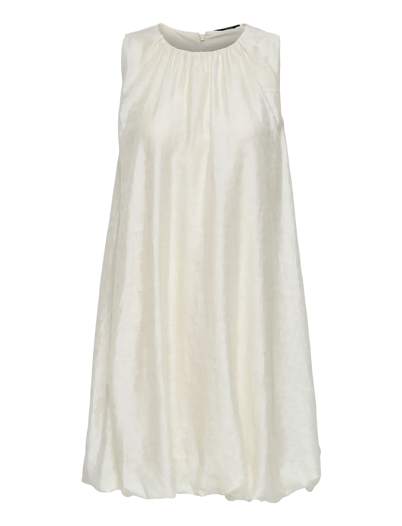JDY - JDYLUCCA S/L BUBBLEHEM DRESS WVN EXP - kurze kleider - birch - 1