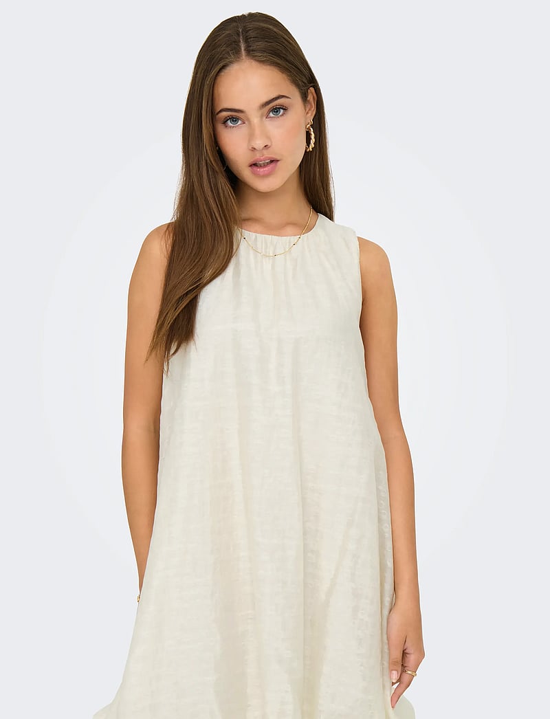 JDY - JDYLUCCA S/L BUBBLEHEM DRESS WVN EXP - kurze kleider - birch - 4