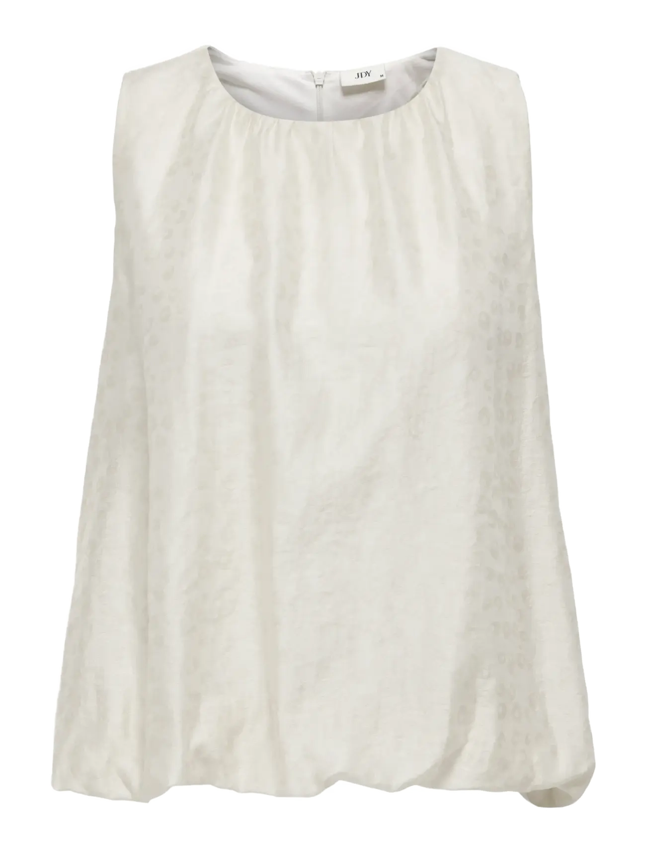 JDY JDYLUCCA S/L BUBBLEHEM TOP WVN EXP - Tøj - BIRCH / cream