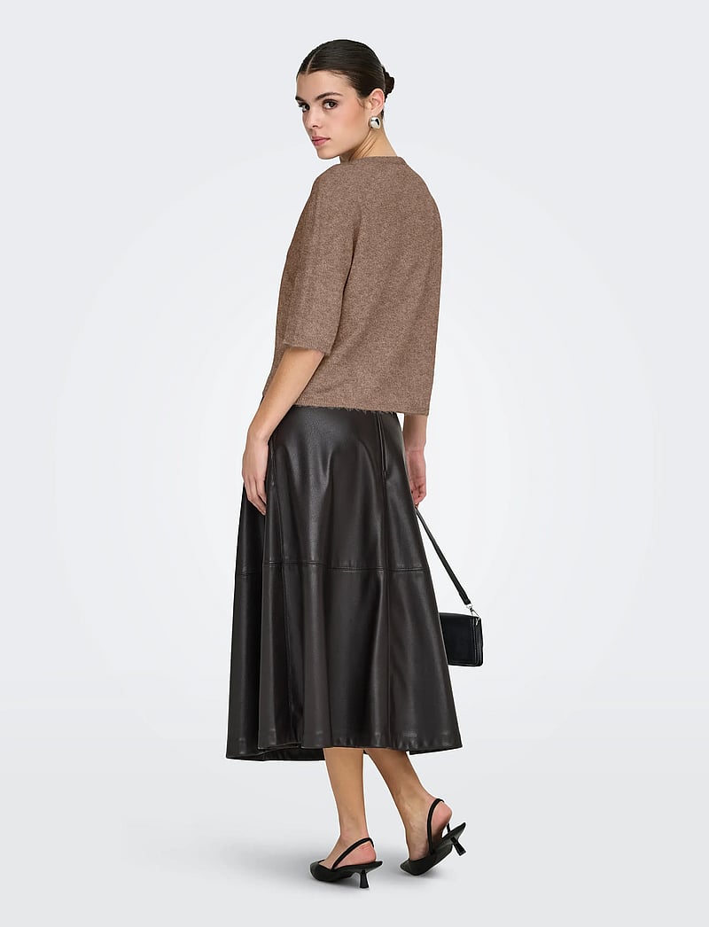 JDY - JDYRUE LIFE 2/4 PEARL CARDIGAN KNT NOOS - koftor - caribou - 3