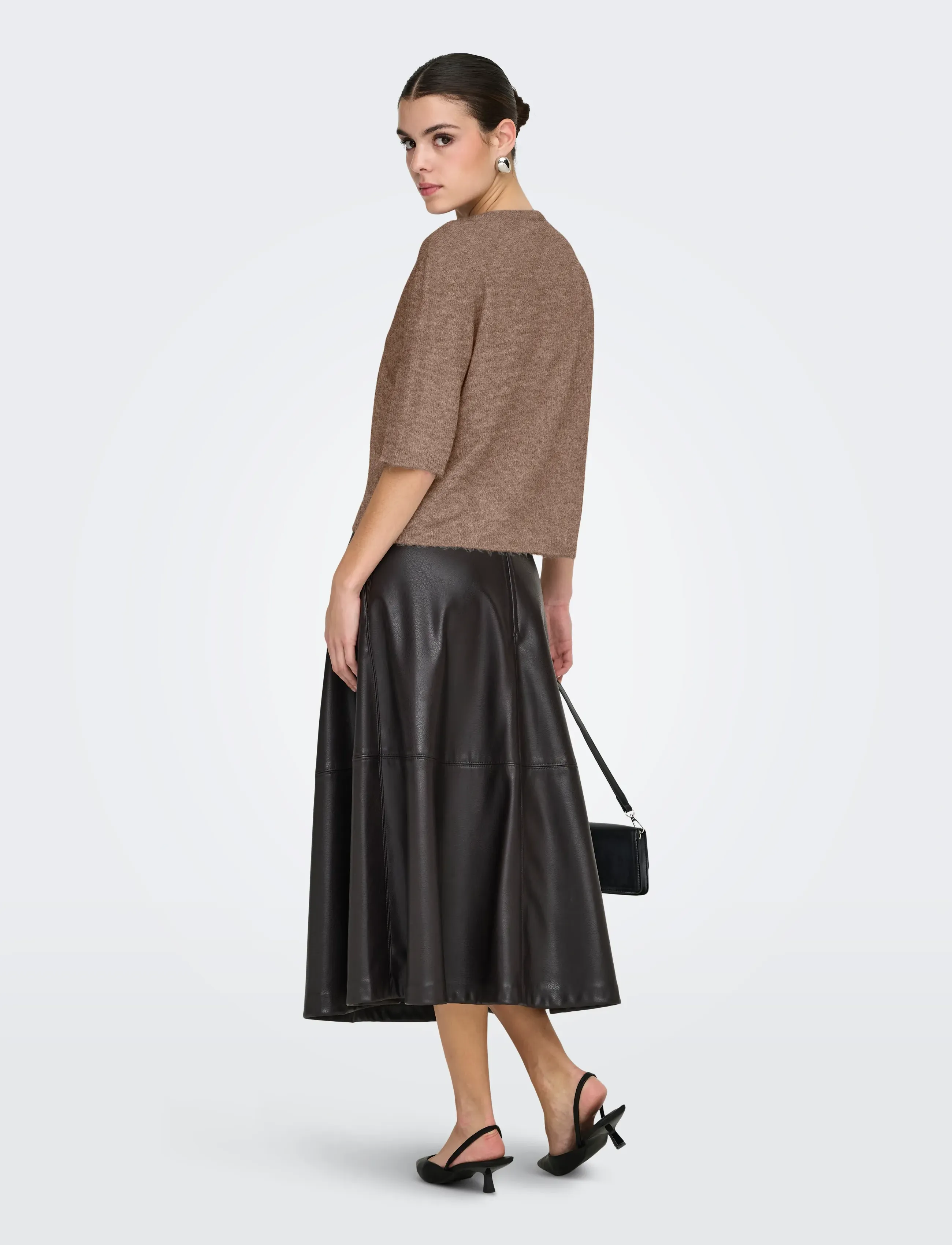 JDY - JDYRUE LIFE 2/4 PEARL CARDIGAN KNT NOOS - kardiganid - caribou - 3