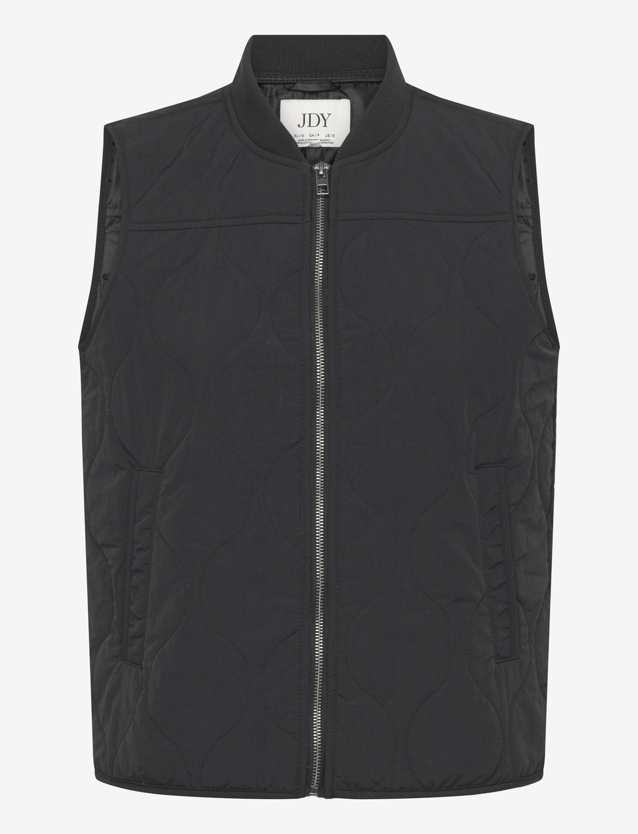 JDY - JDYRAYA QUILT SHORT WAISTCOAT OTW HAB - forårsjakker - black - 0