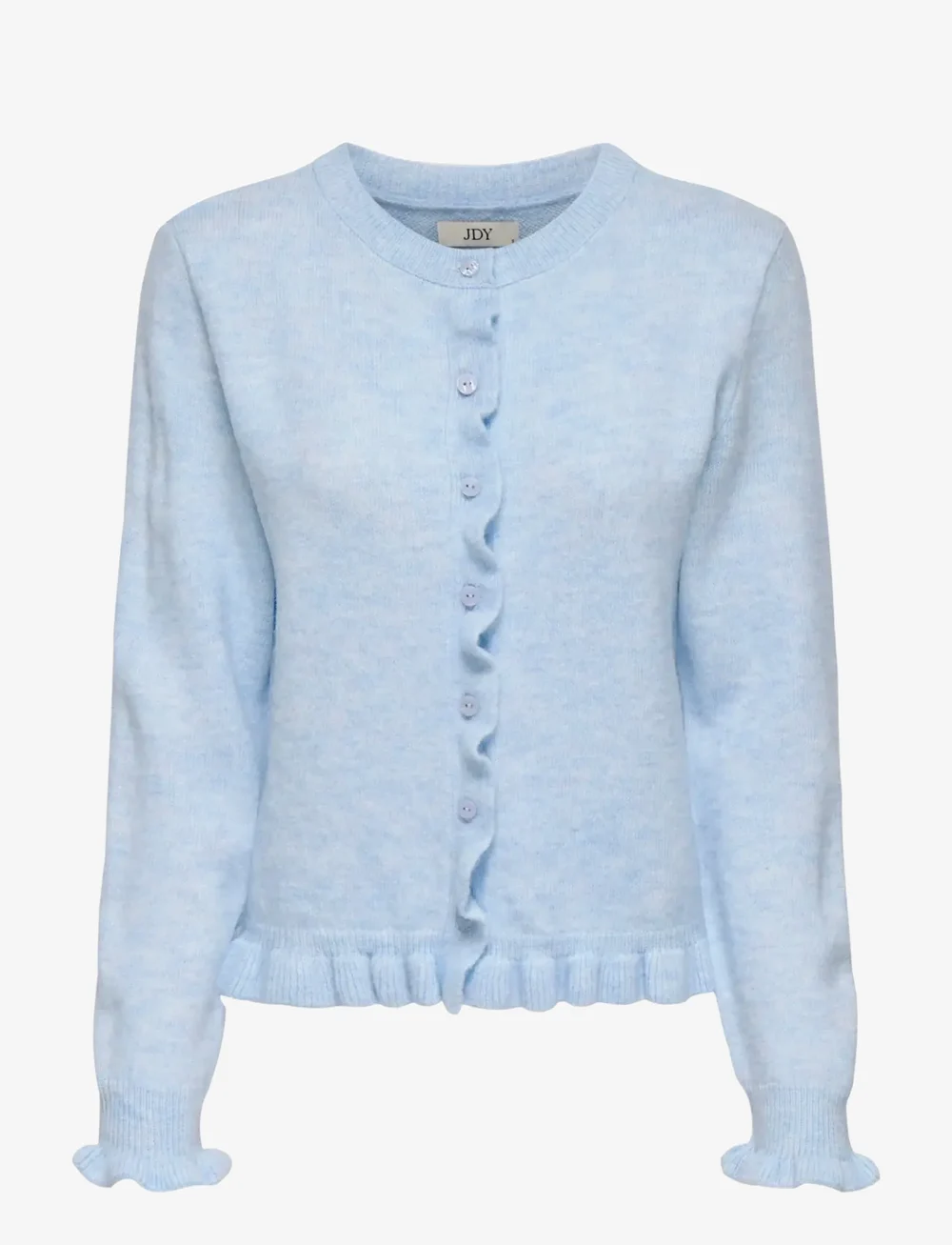 JDY - JDYLETTY L/S ON FRILL CARDIGAN KNT NOOS - kardiganid - cashmere blue - 1