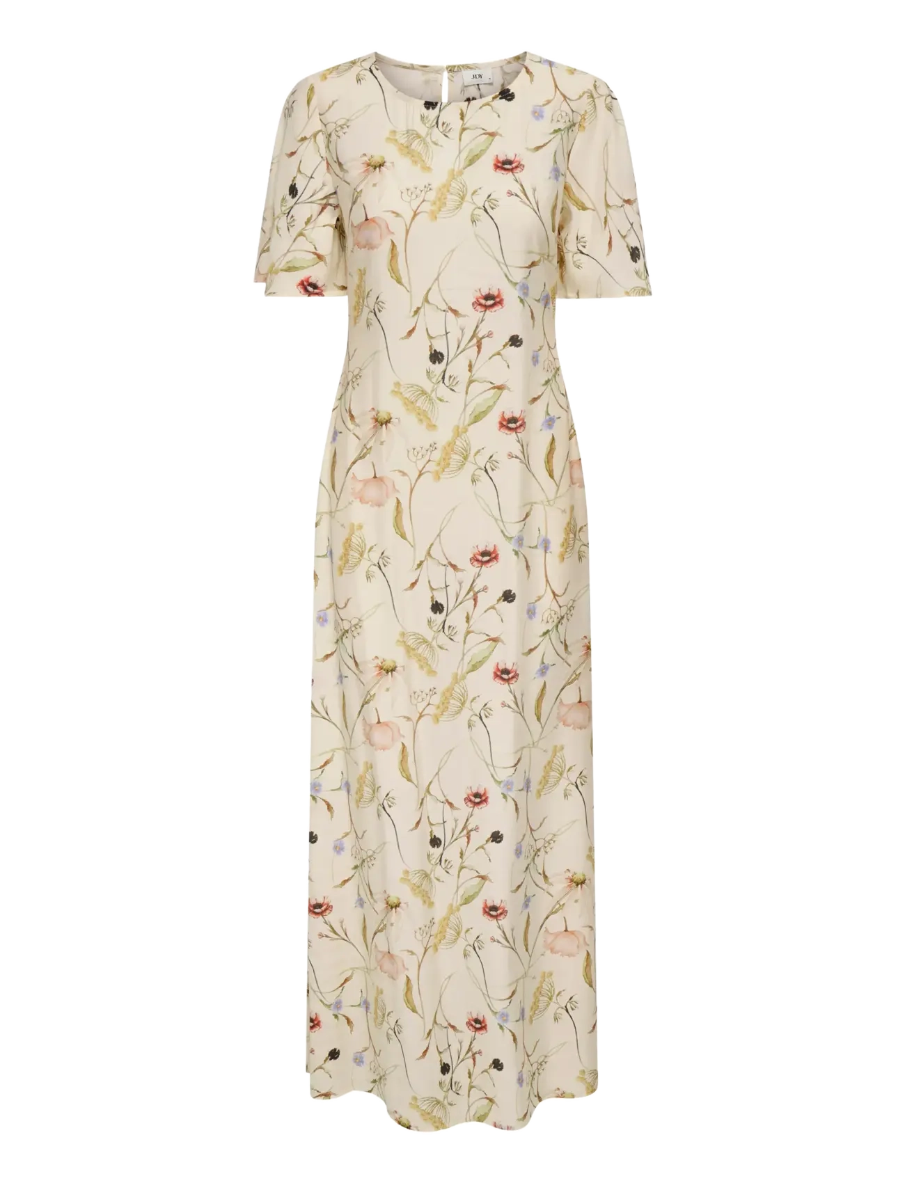 JDY ace Life S/S Long Dress Wvn, M, Dresses, Creme - Maxi Dress, Frauen