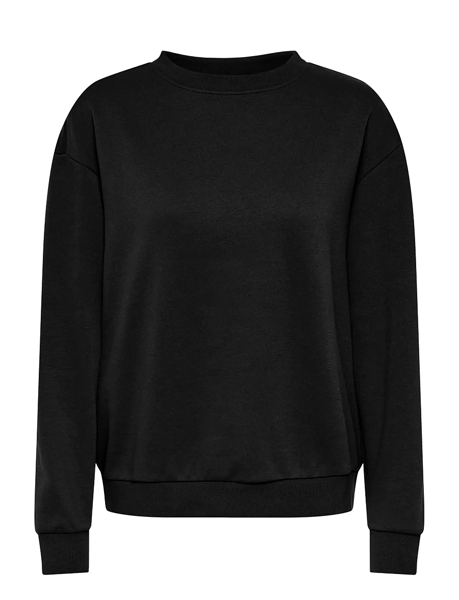 JDY - JDYNANNA LIFE L/S TEXT SWEAT JRS DIA - igapäevane stiil - black - 0